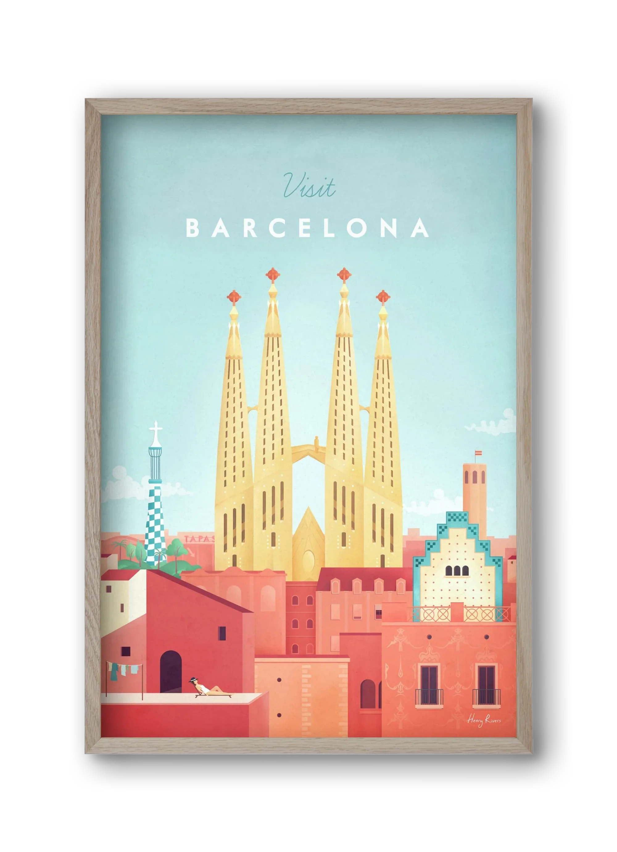 Barcelona Travel Poster - artbridge