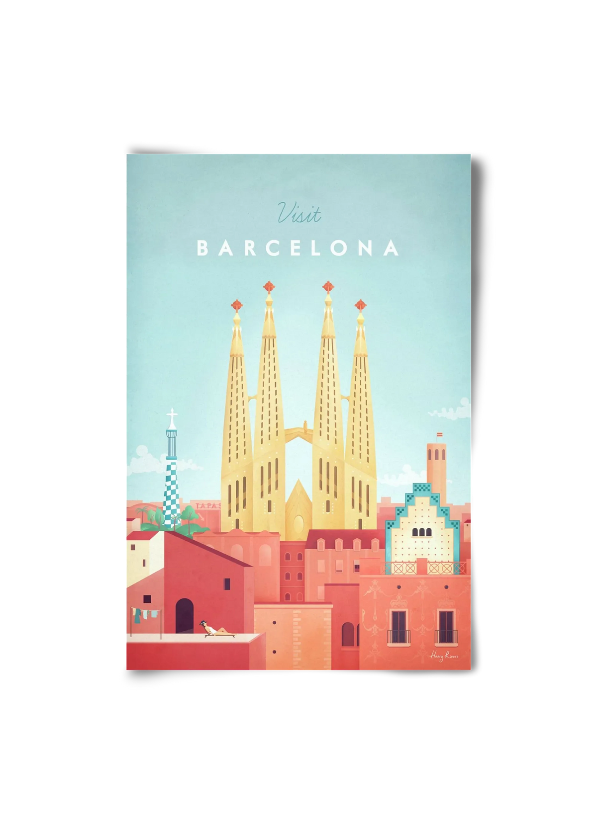 Barcelona Travel Poster - artbridge