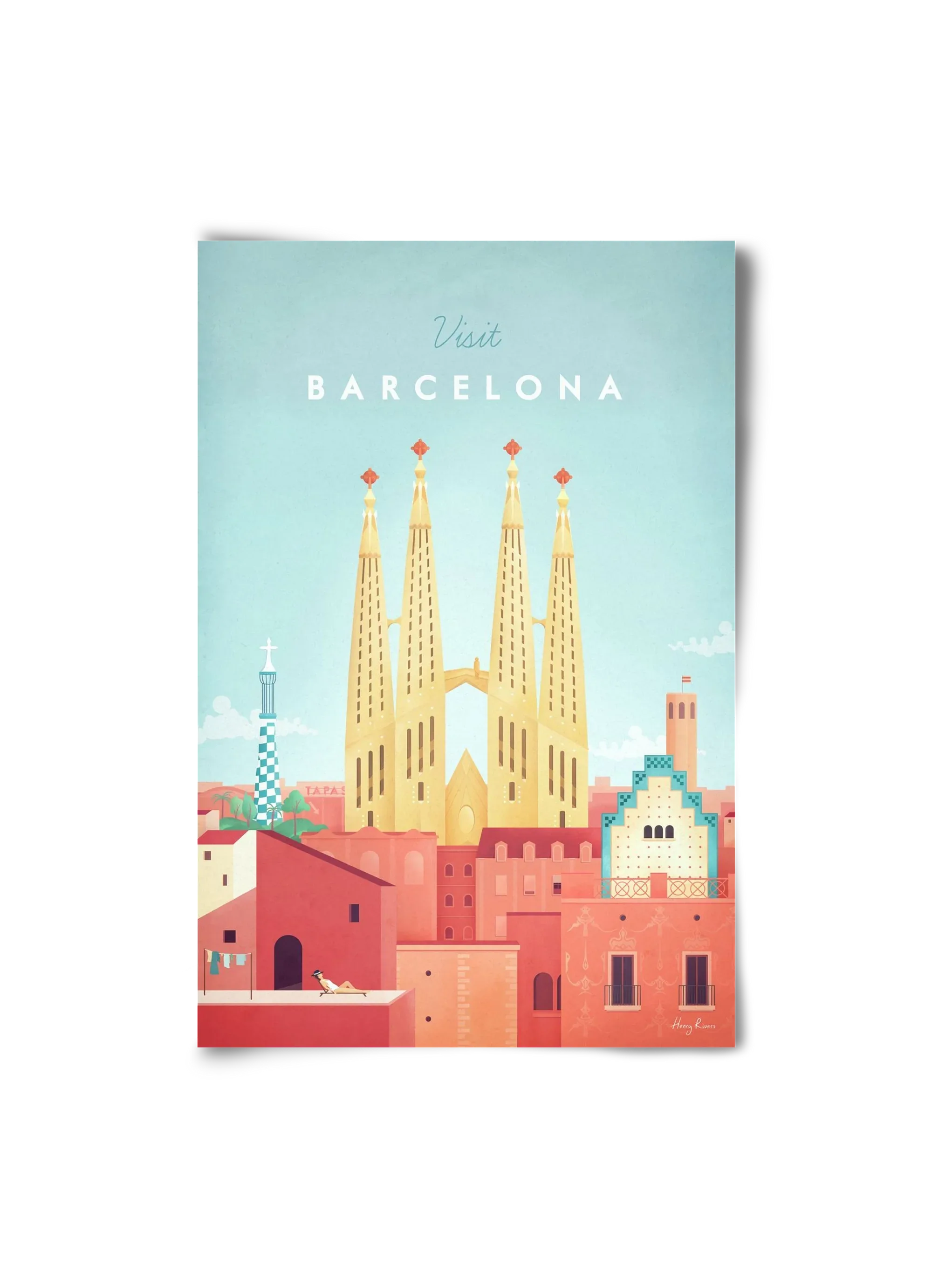 Barcelona Travel Poster - artbridge