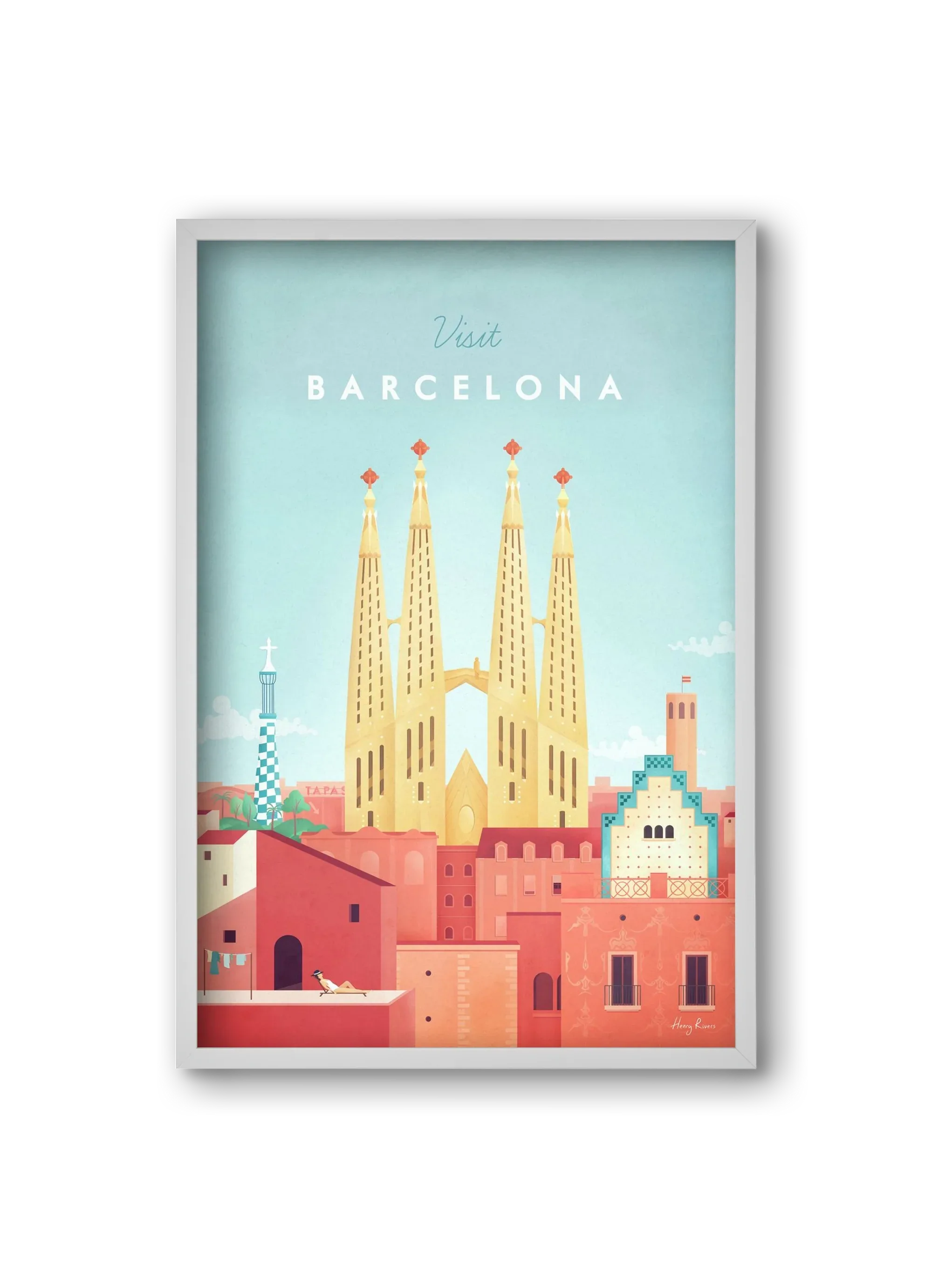 Barcelona Travel Poster - artbridge