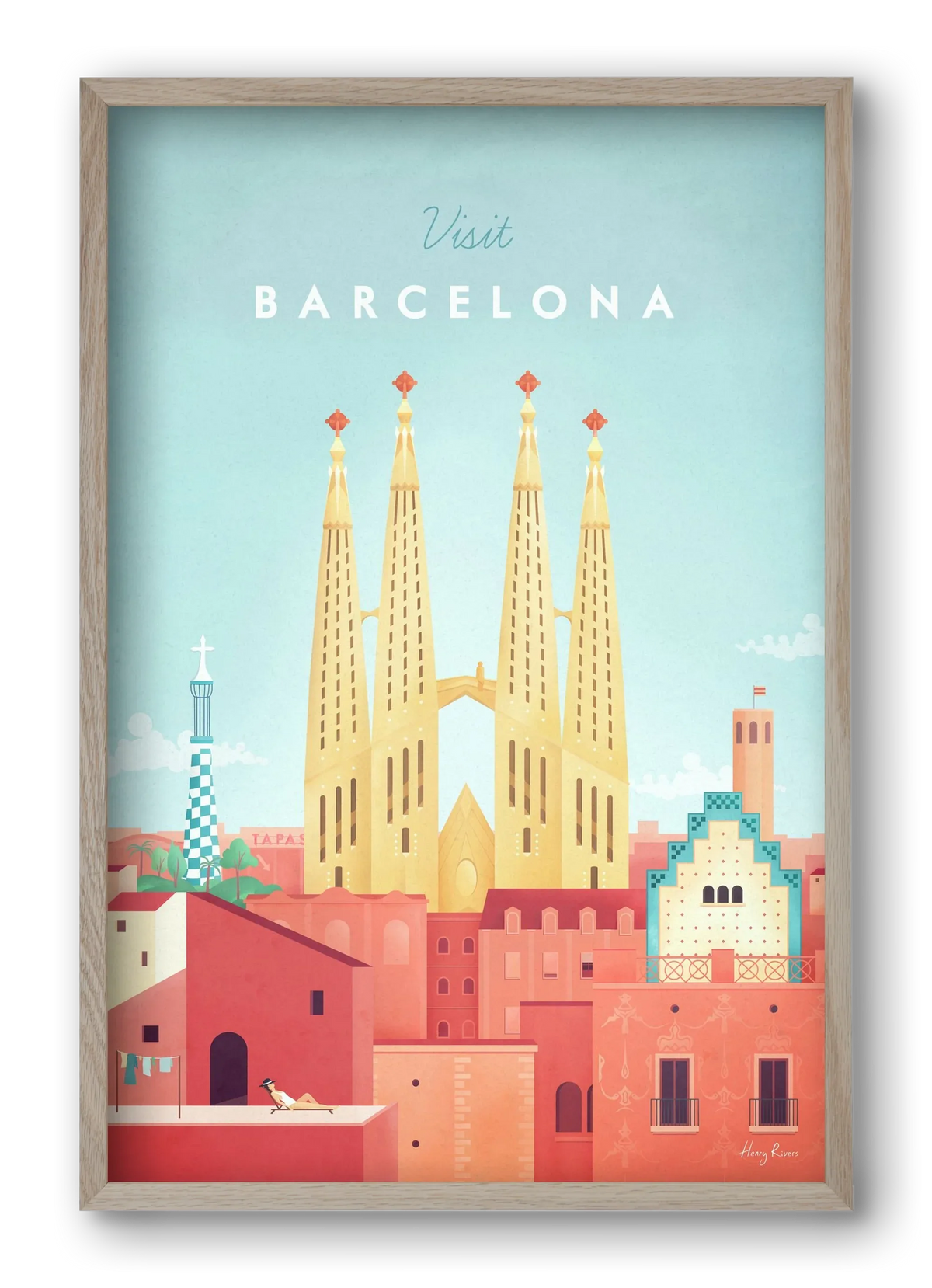 Barcelona Travel Poster - artbridge