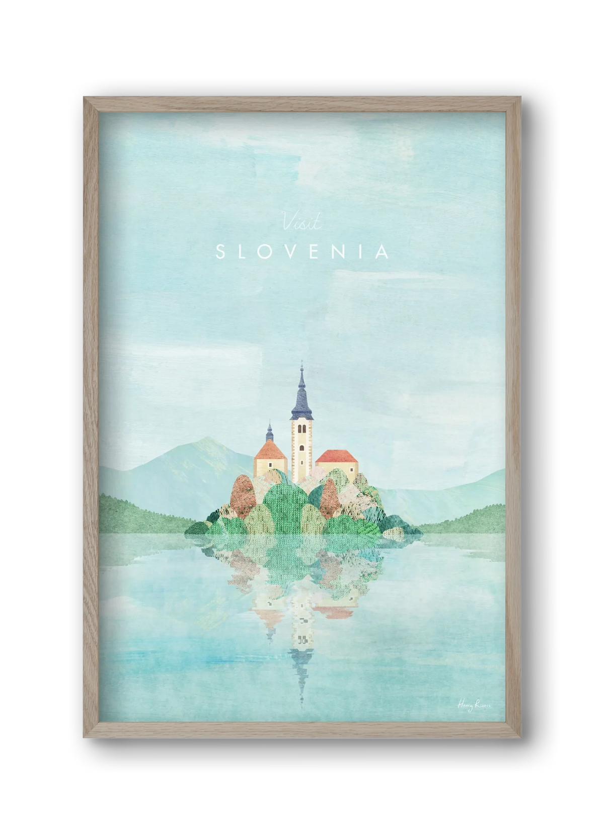 Lake Bled, Slovenia Travel Poster - artbridge