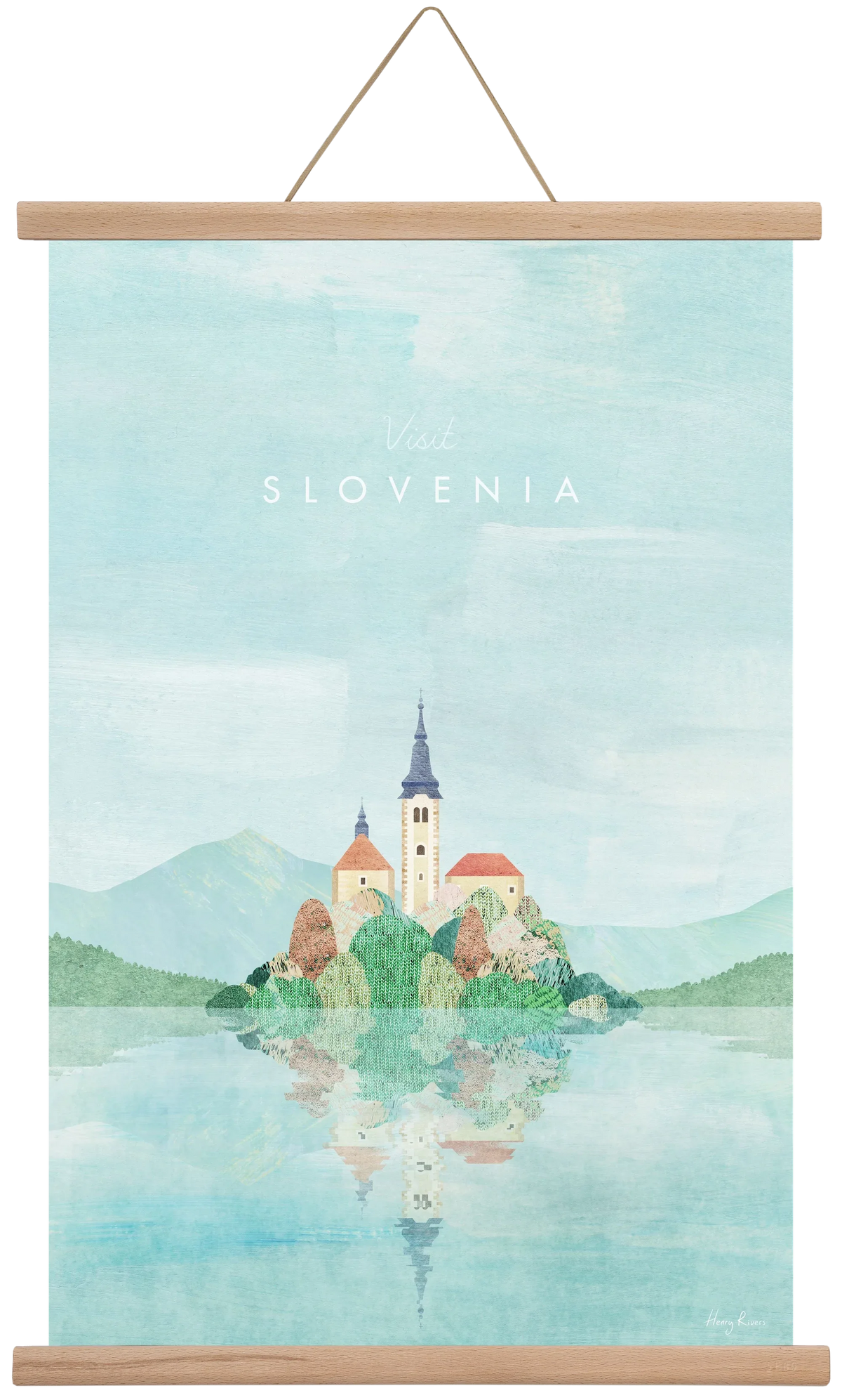 Lake Bled, Slovenia Travel Poster - artbridge