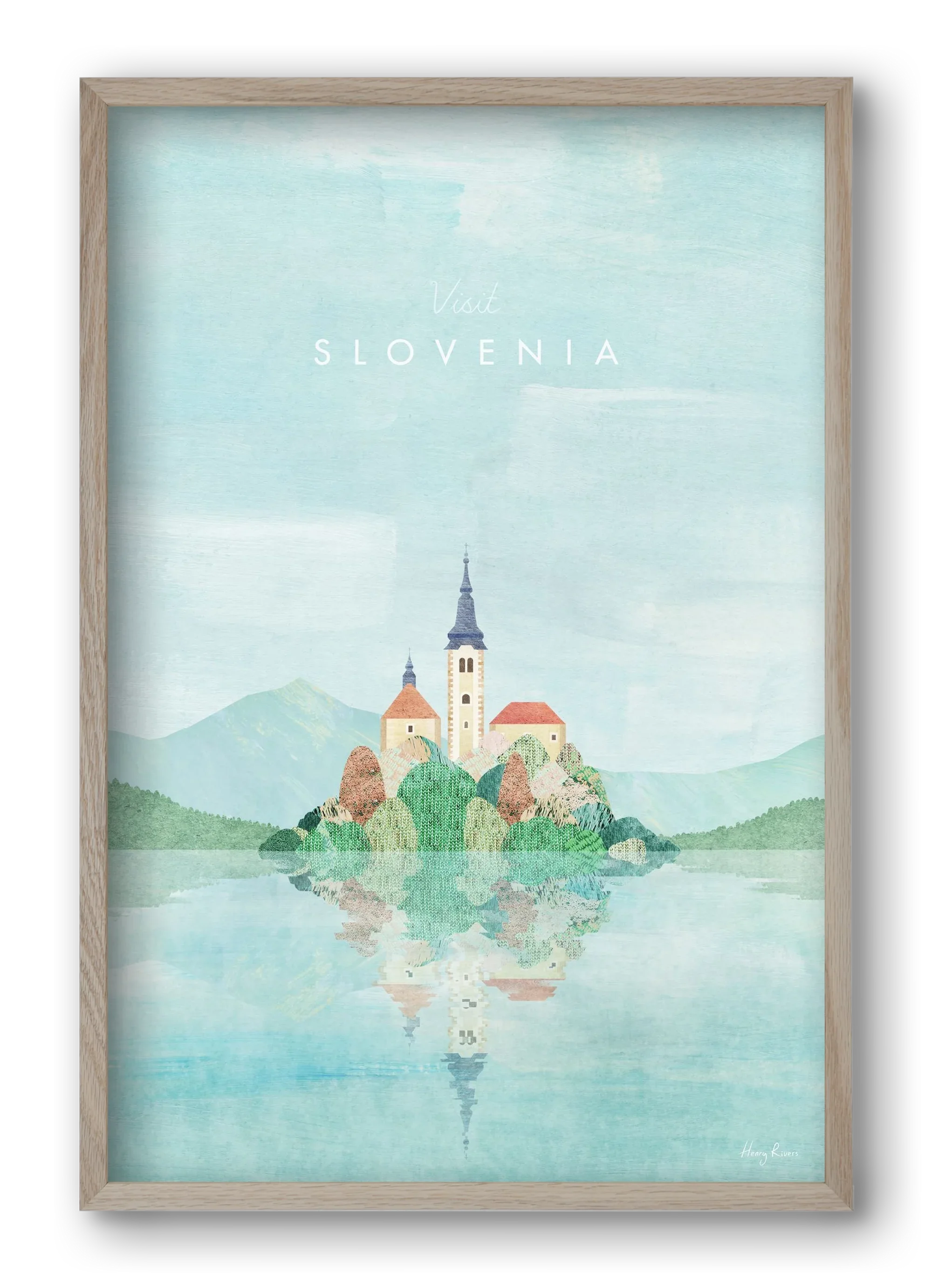 Lake Bled, Slovenia Travel Poster - artbridge