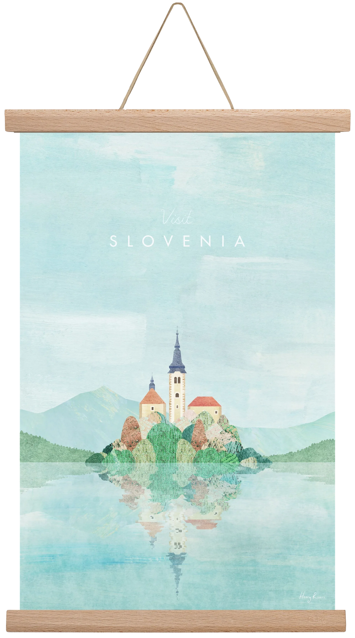 Lake Bled, Slovenia Travel Poster - artbridge