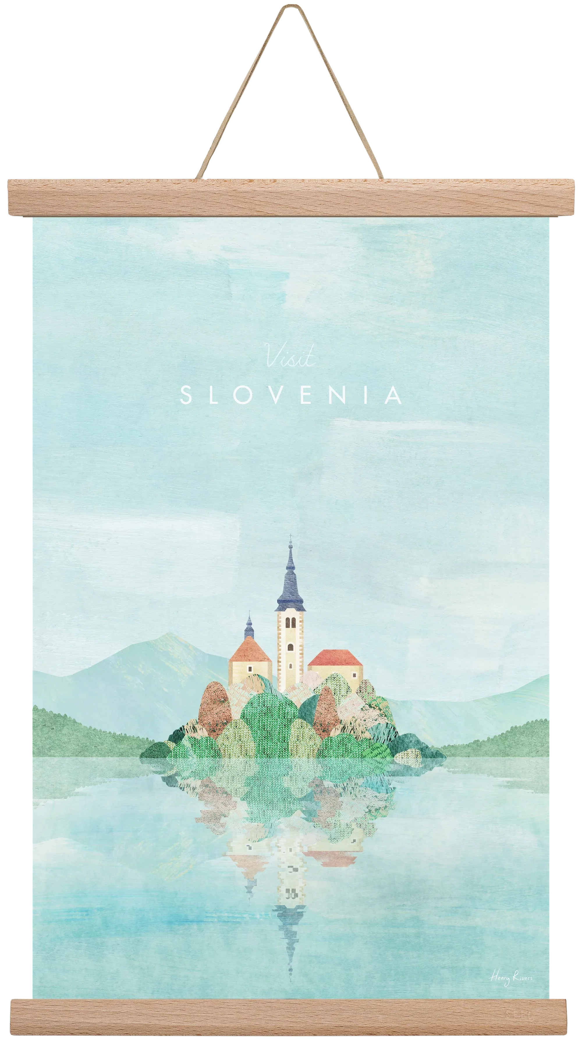 Lake Bled, Slovenia Travel Poster - artbridge