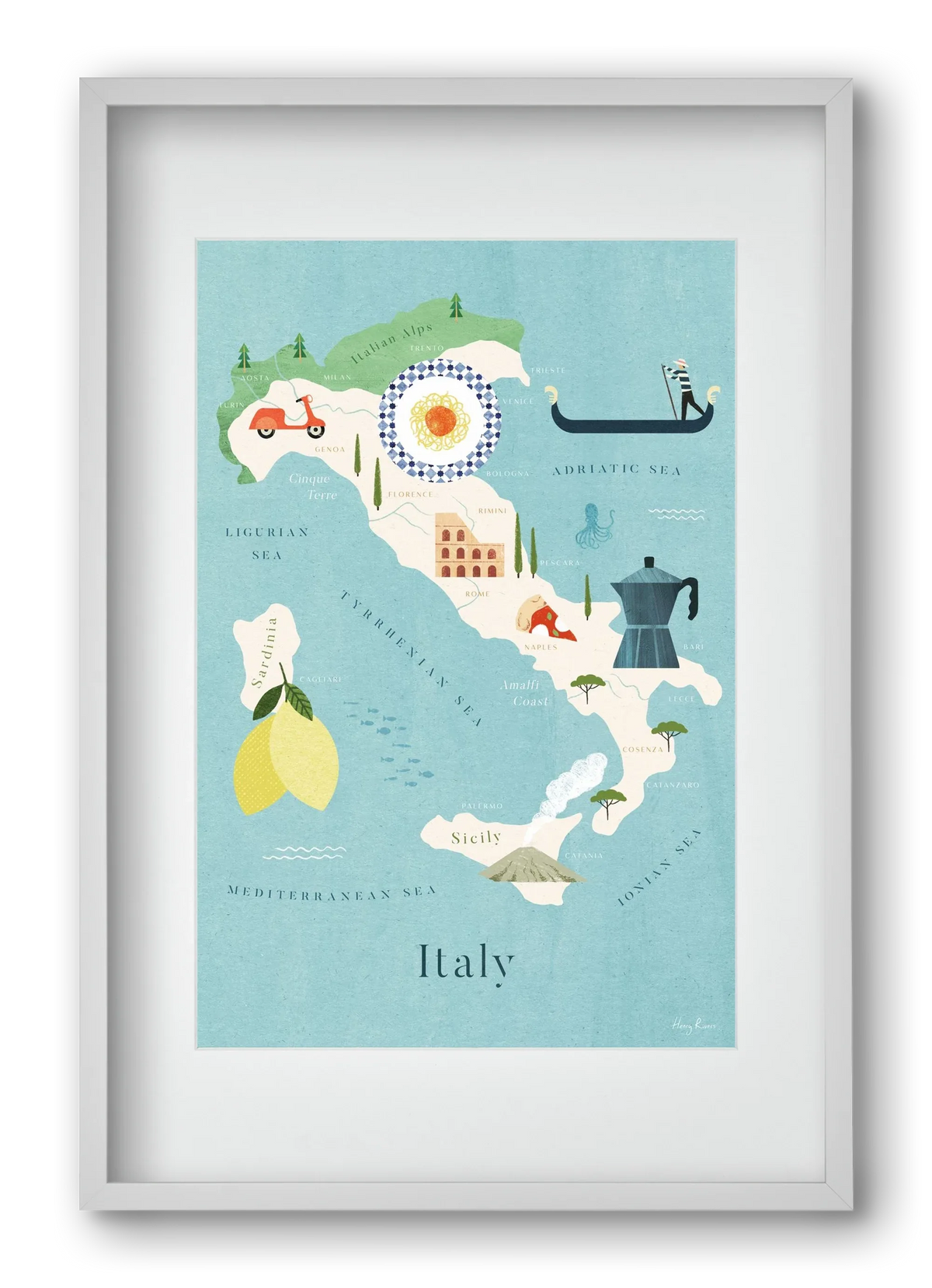 Italy Map - artbridge