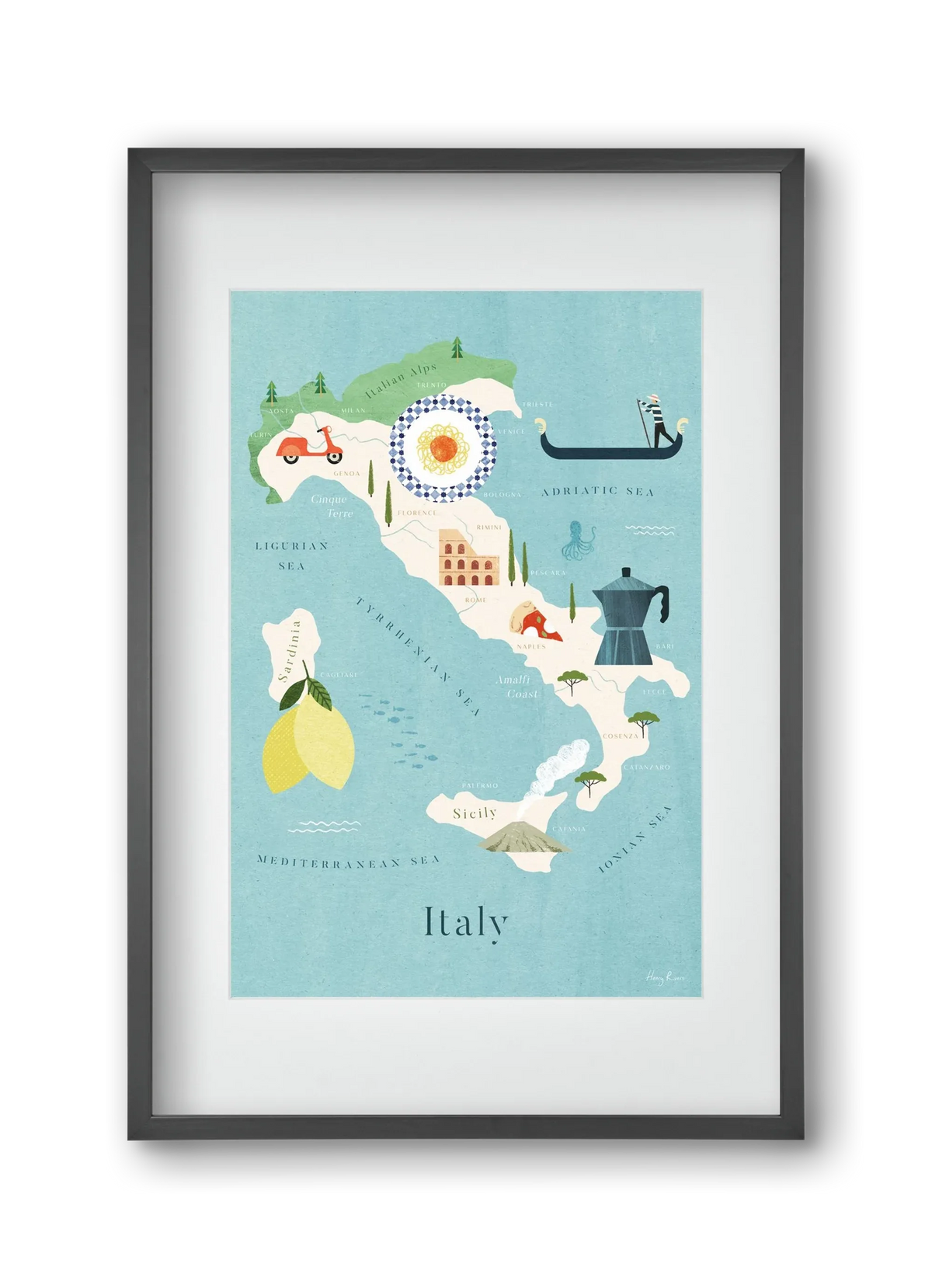 Italy Map - artbridge