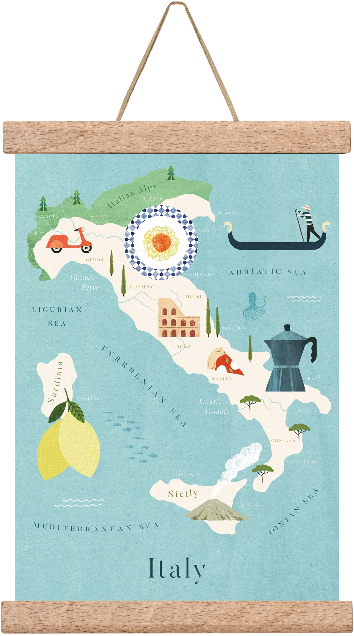 Italy Map - artbridge