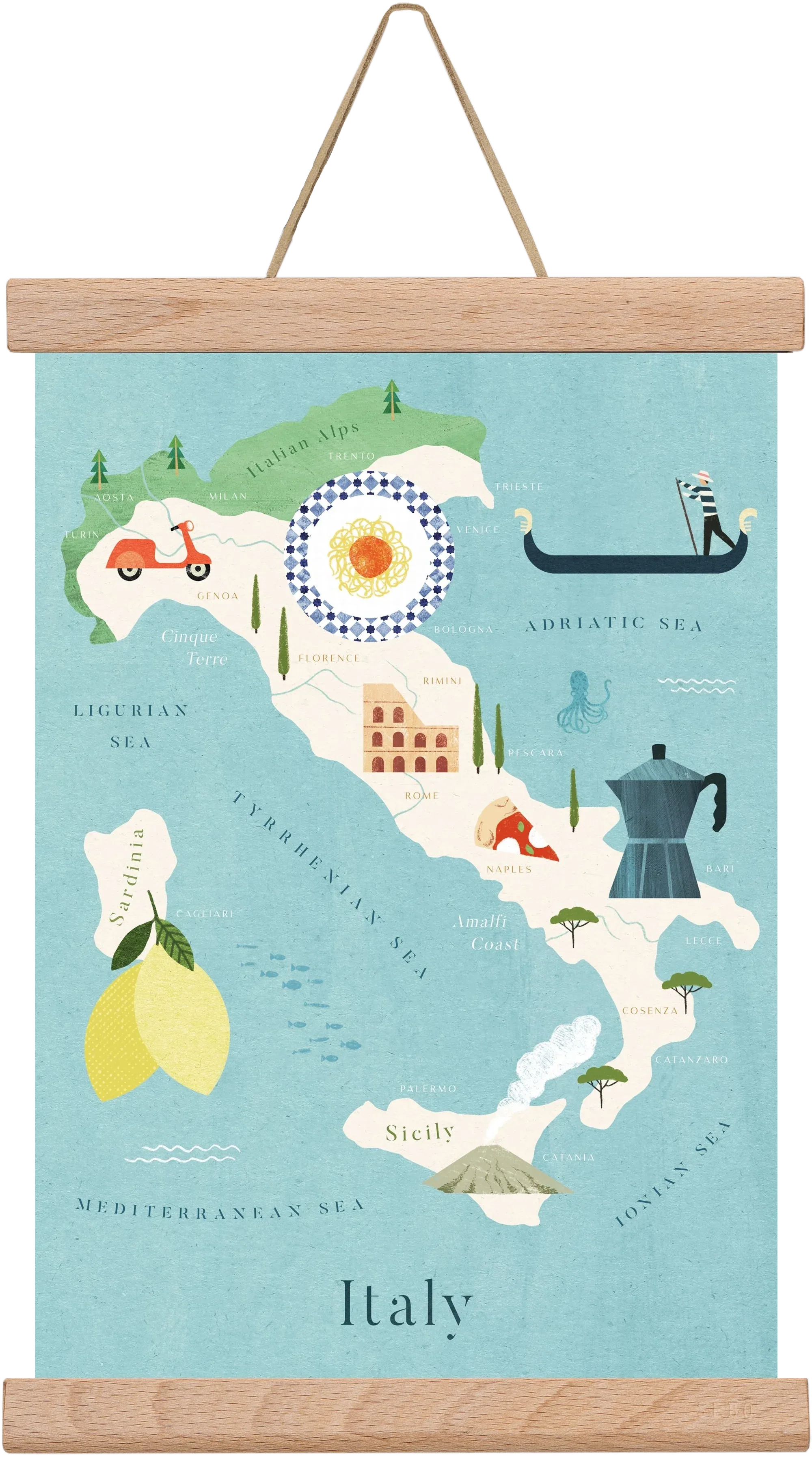 Italy Map - artbridge