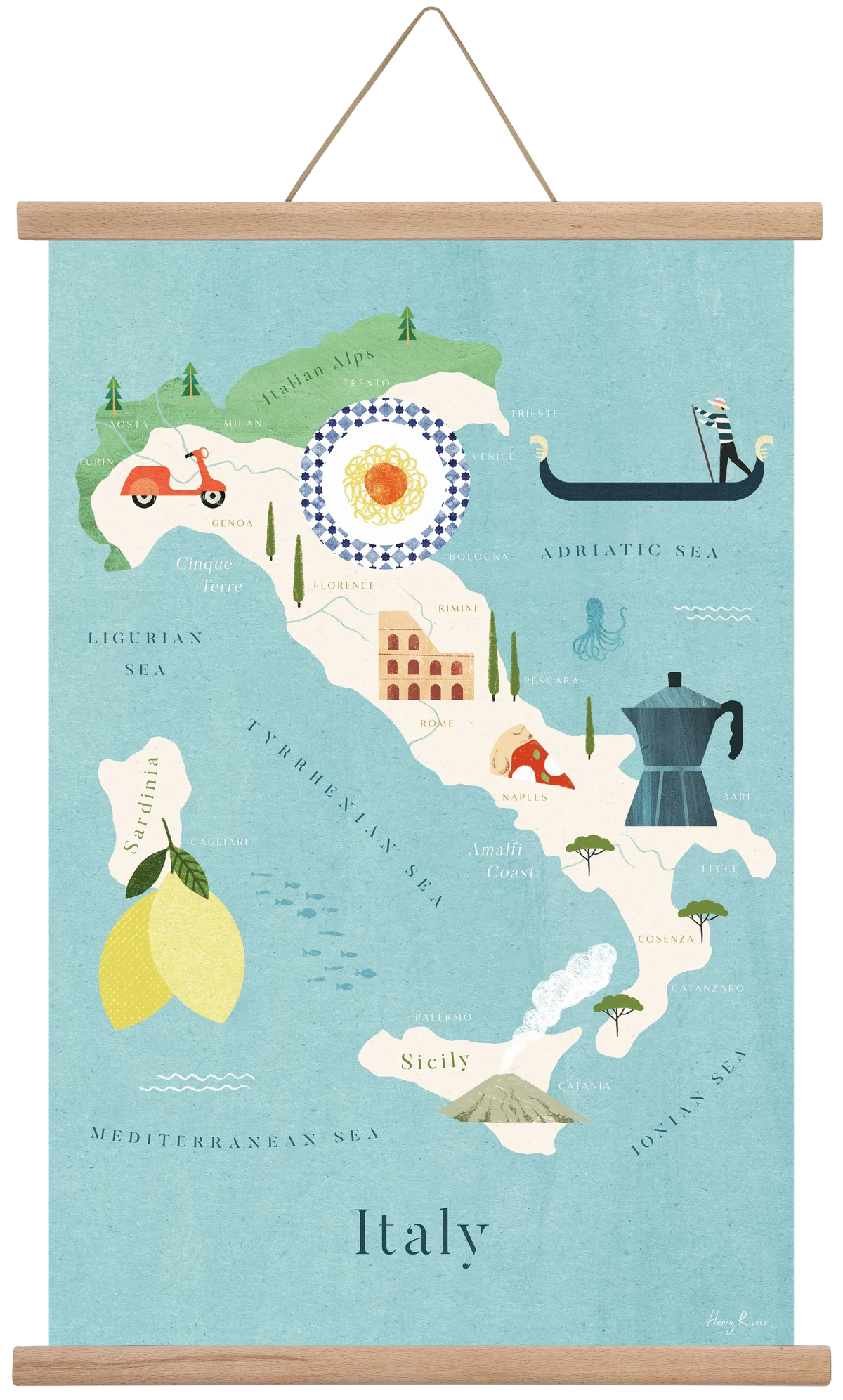Italy Map - artbridge