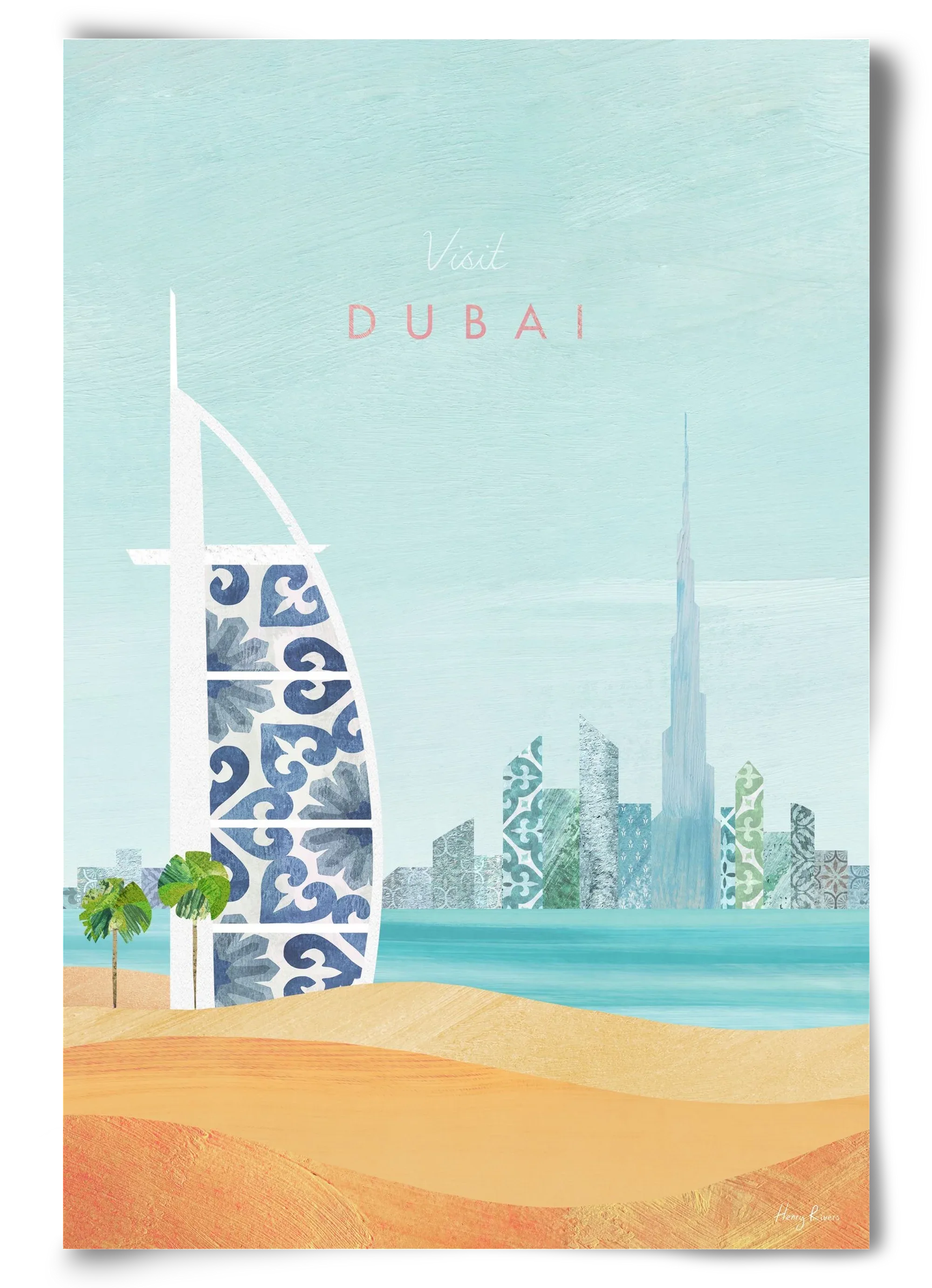 Dubai Travel Poster - artbridge