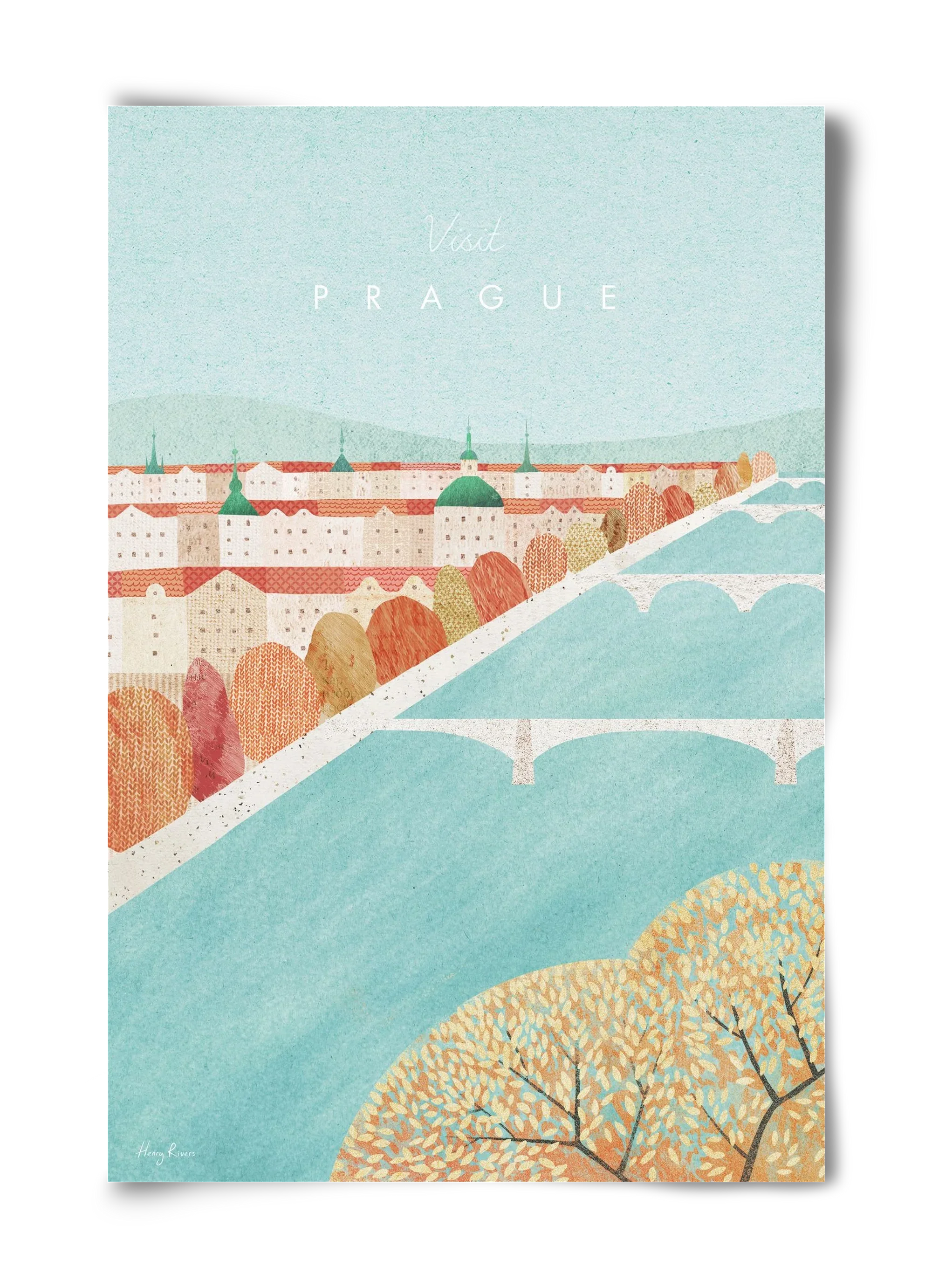 Prague Travel Poster - artbridge