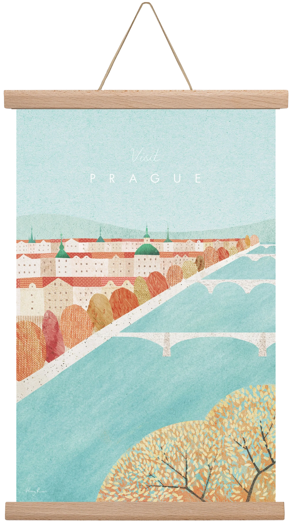 Prague Travel Poster - artbridge