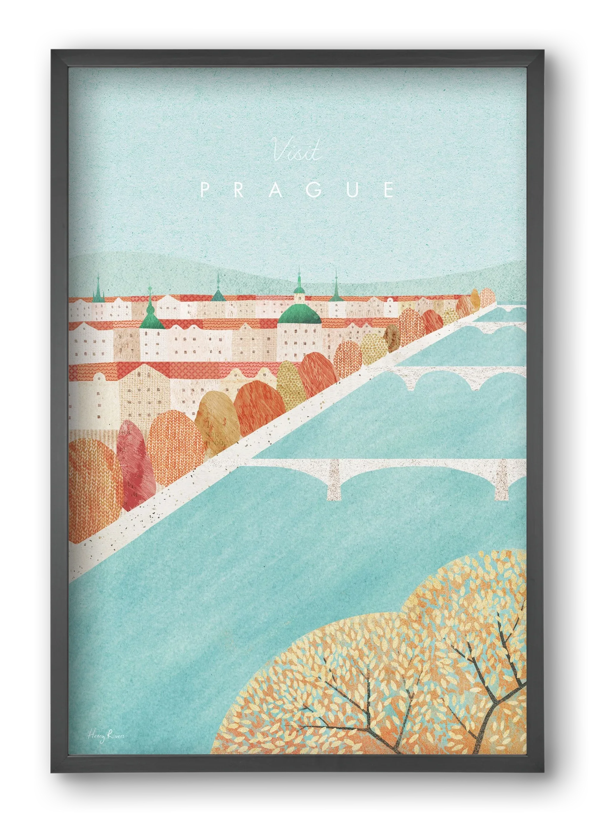 Prague Travel Poster - artbridge