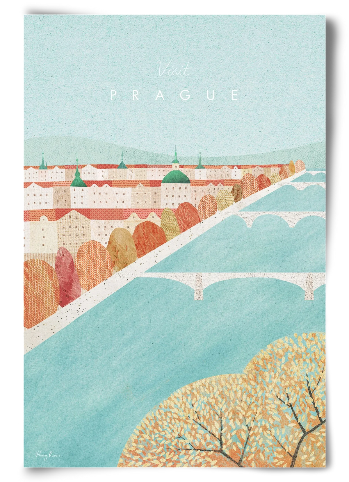 Prague Travel Poster - artbridge