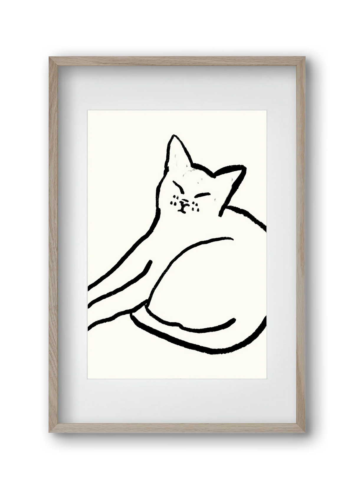 Good Morning Monochrome Cat - artbridge