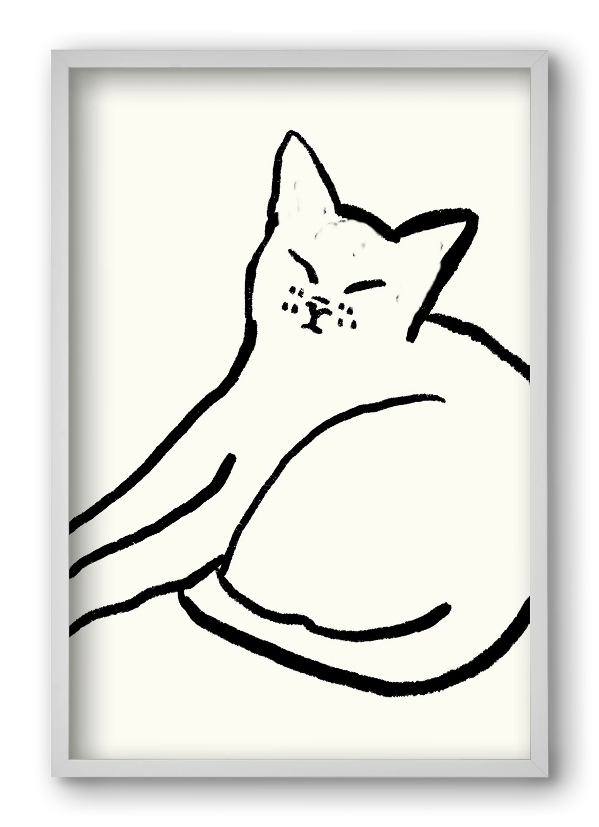 Good Morning Monochrome Cat - artbridge