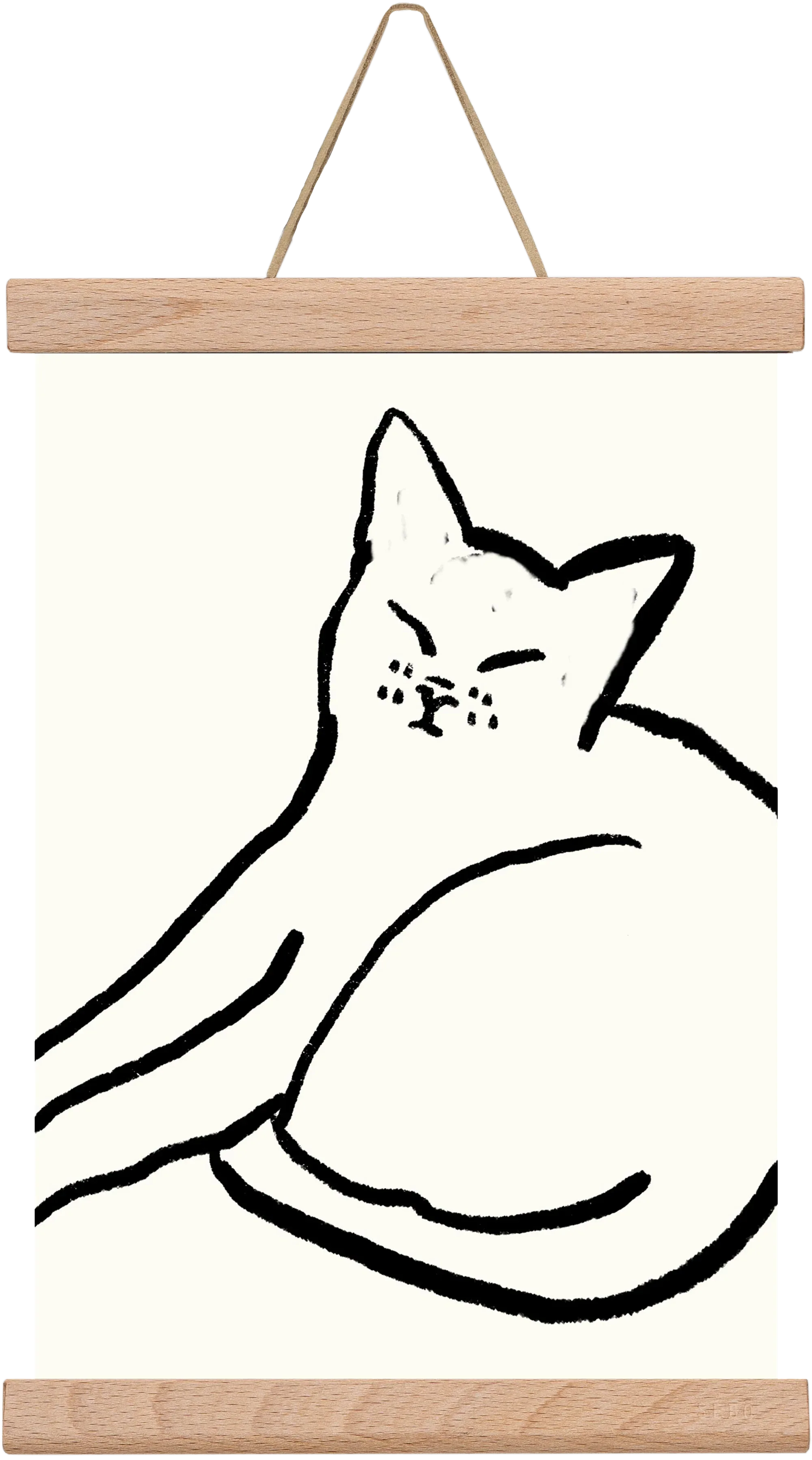 Good Morning Monochrome Cat - artbridge