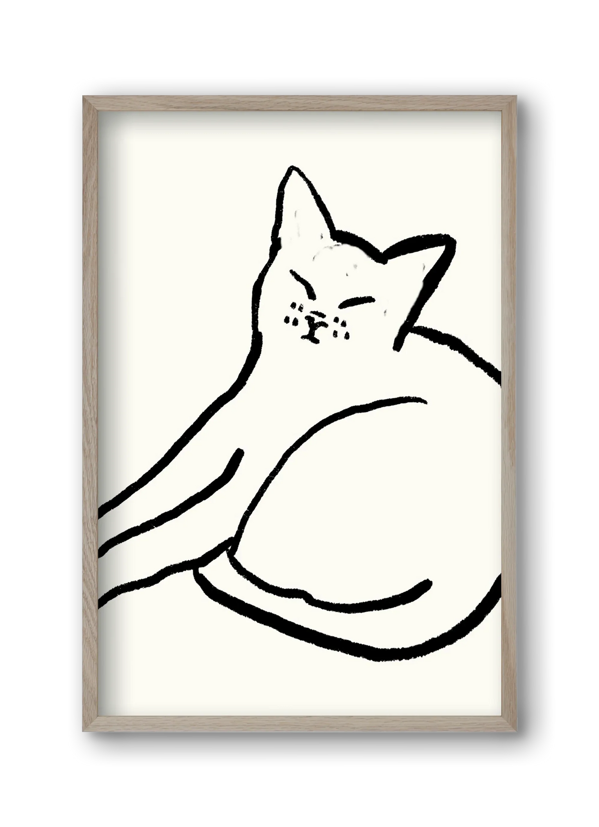 Good Morning Monochrome Cat - artbridge
