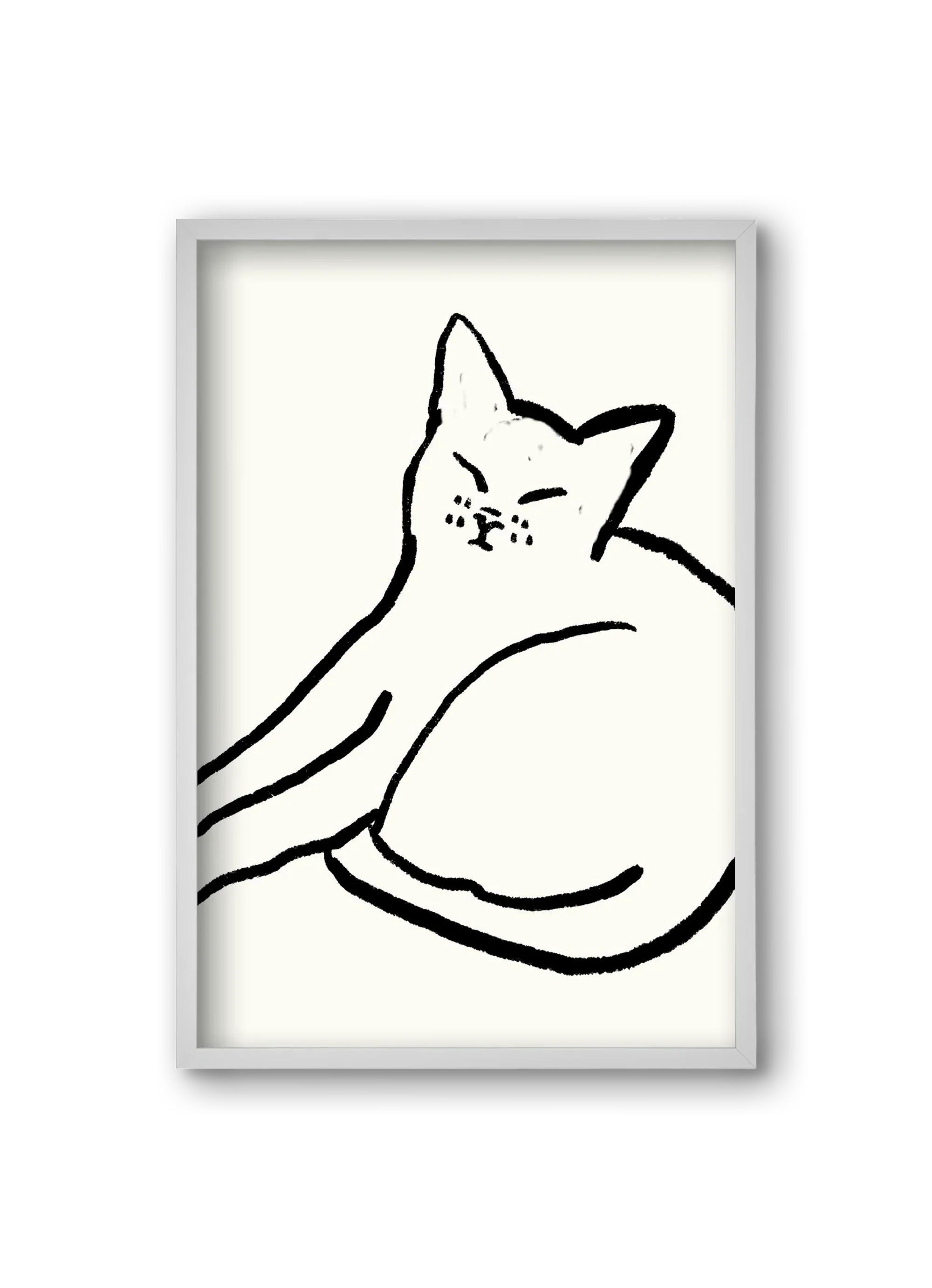 Good Morning Monochrome Cat - artbridge