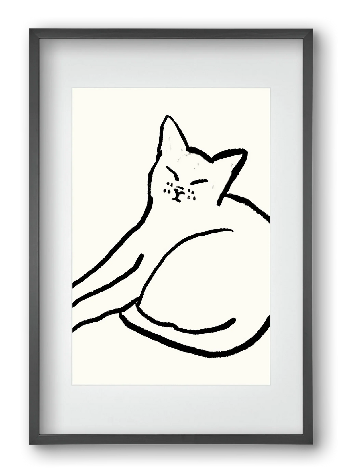 Good Morning Monochrome Cat - artbridge