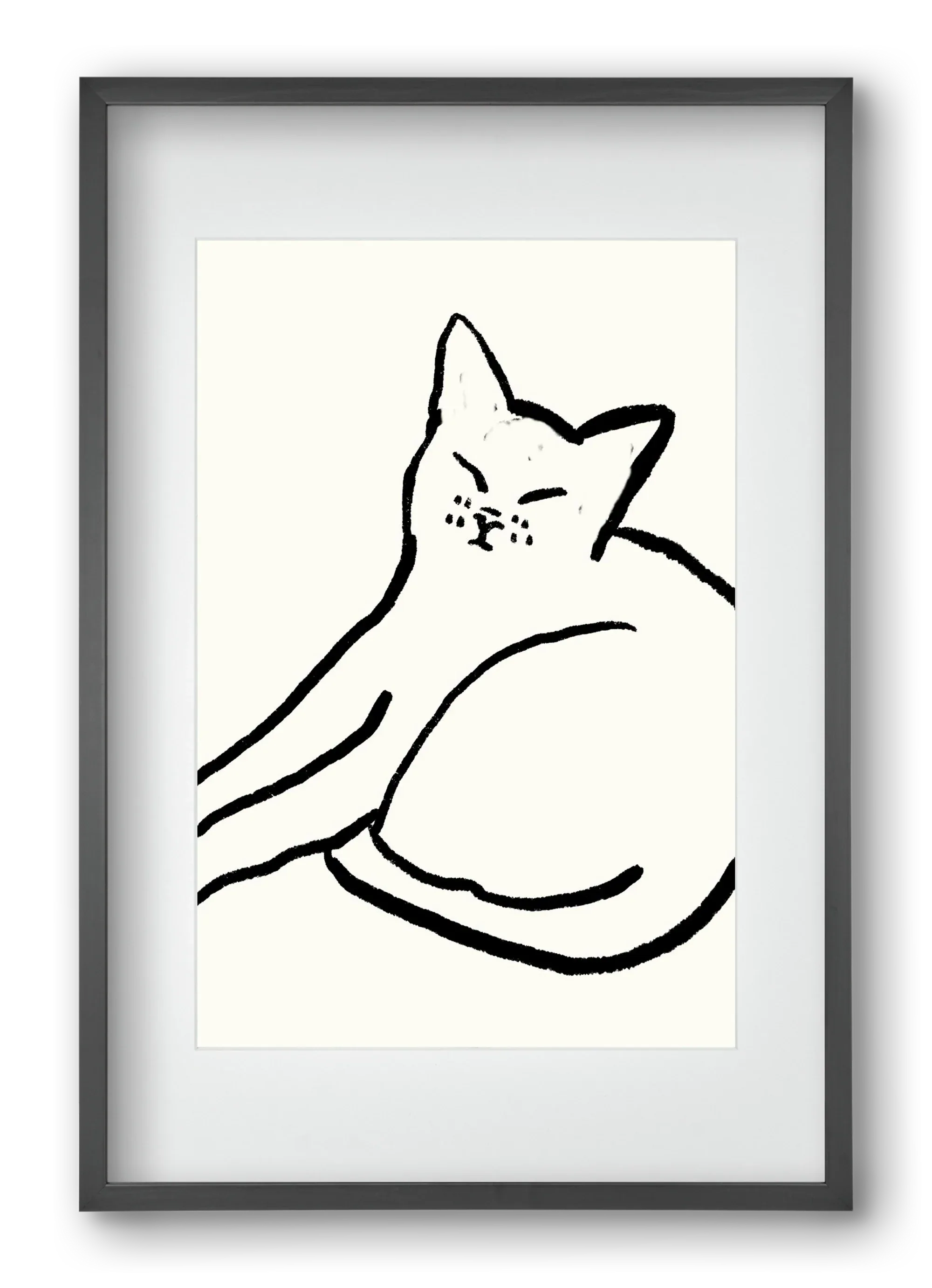 Good Morning Monochrome Cat - artbridge