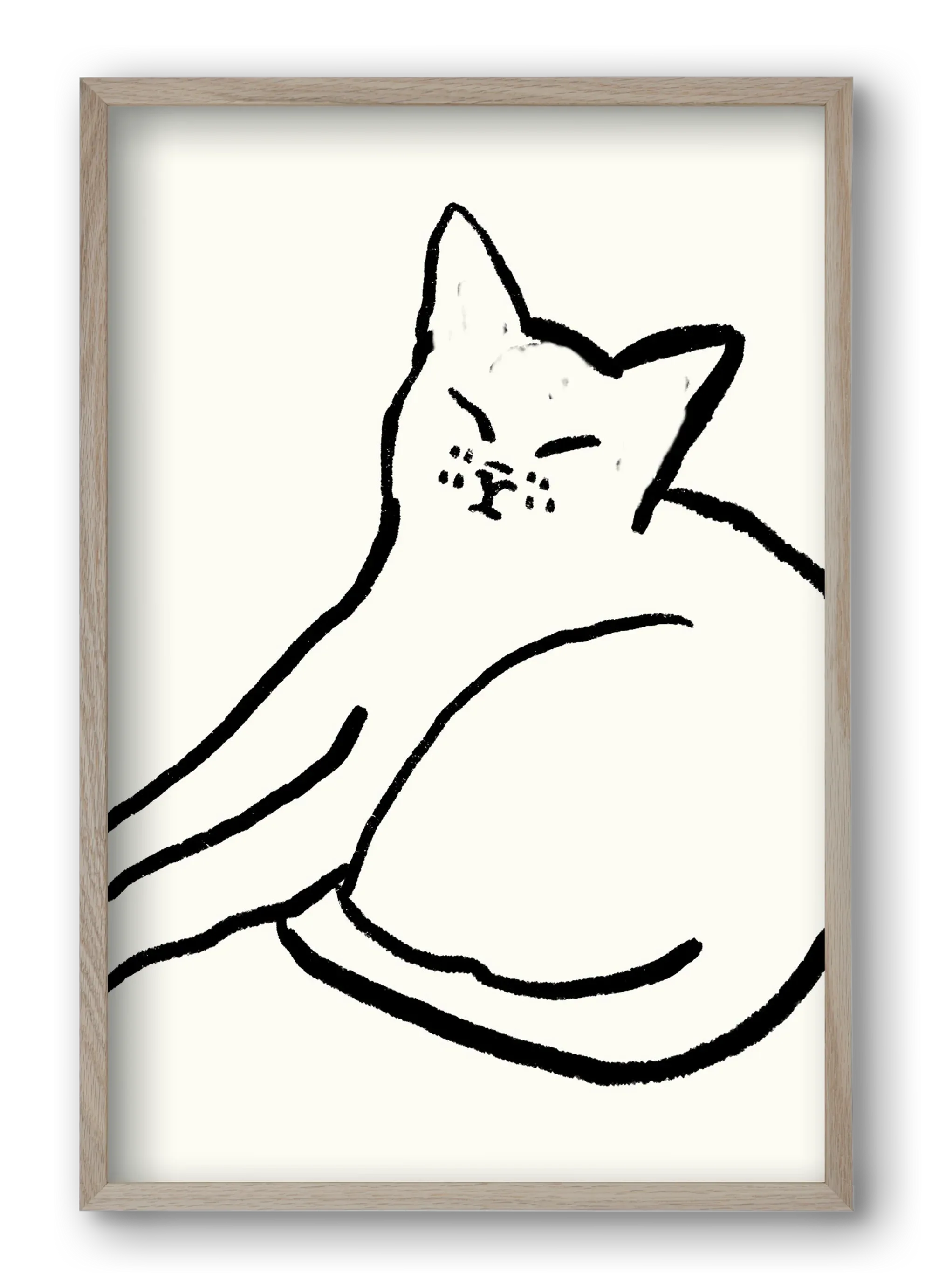 Good Morning Monochrome Cat - artbridge