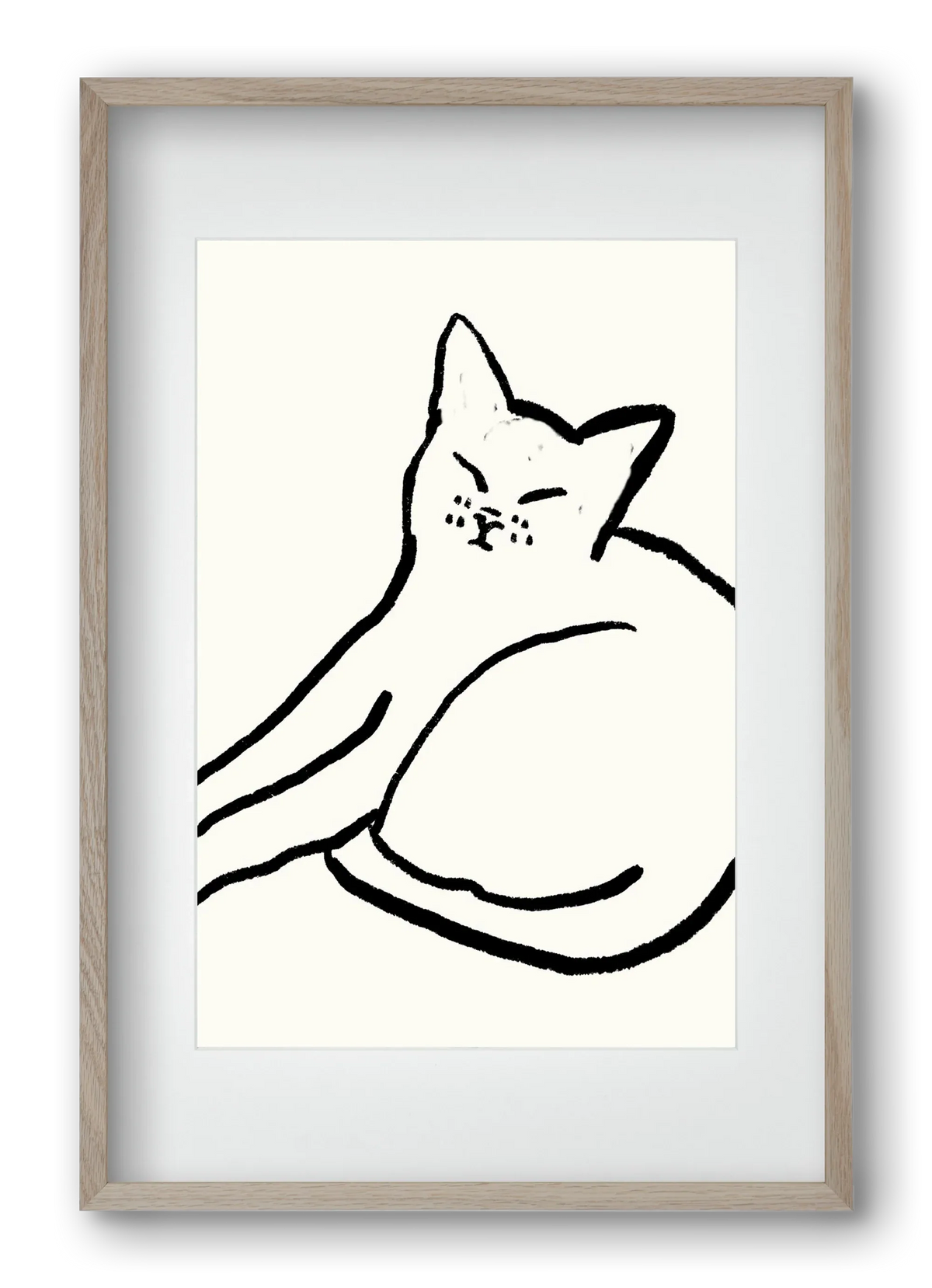 Good Morning Monochrome Cat - artbridge