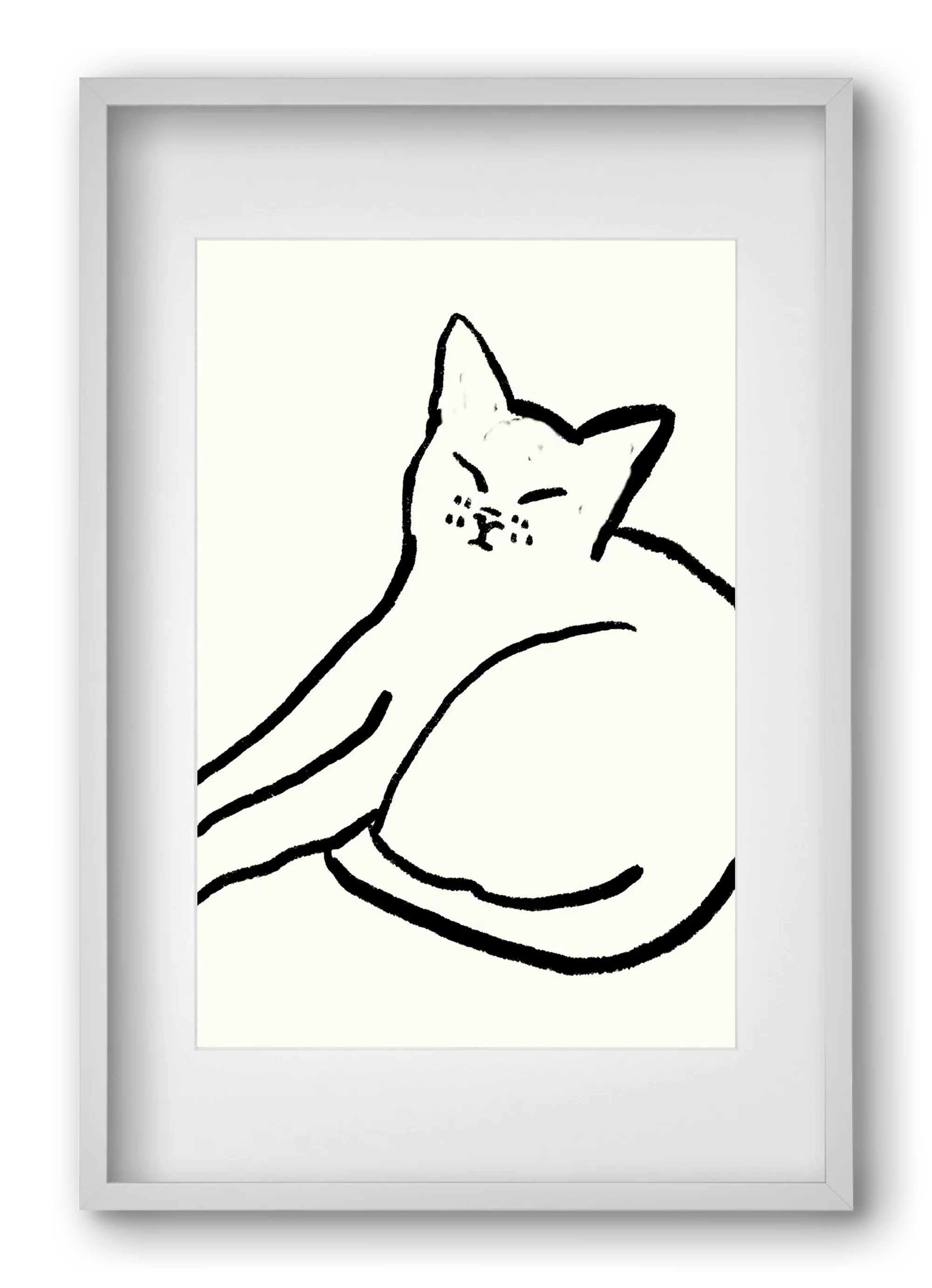 Good Morning Monochrome Cat - artbridge