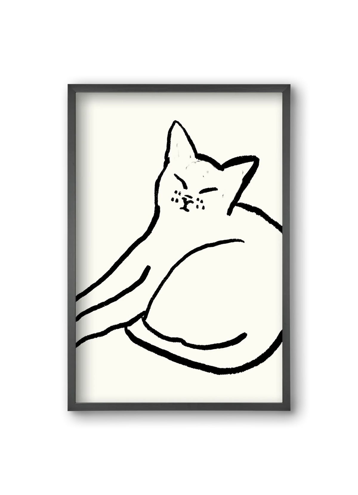 Good Morning Monochrome Cat - artbridge