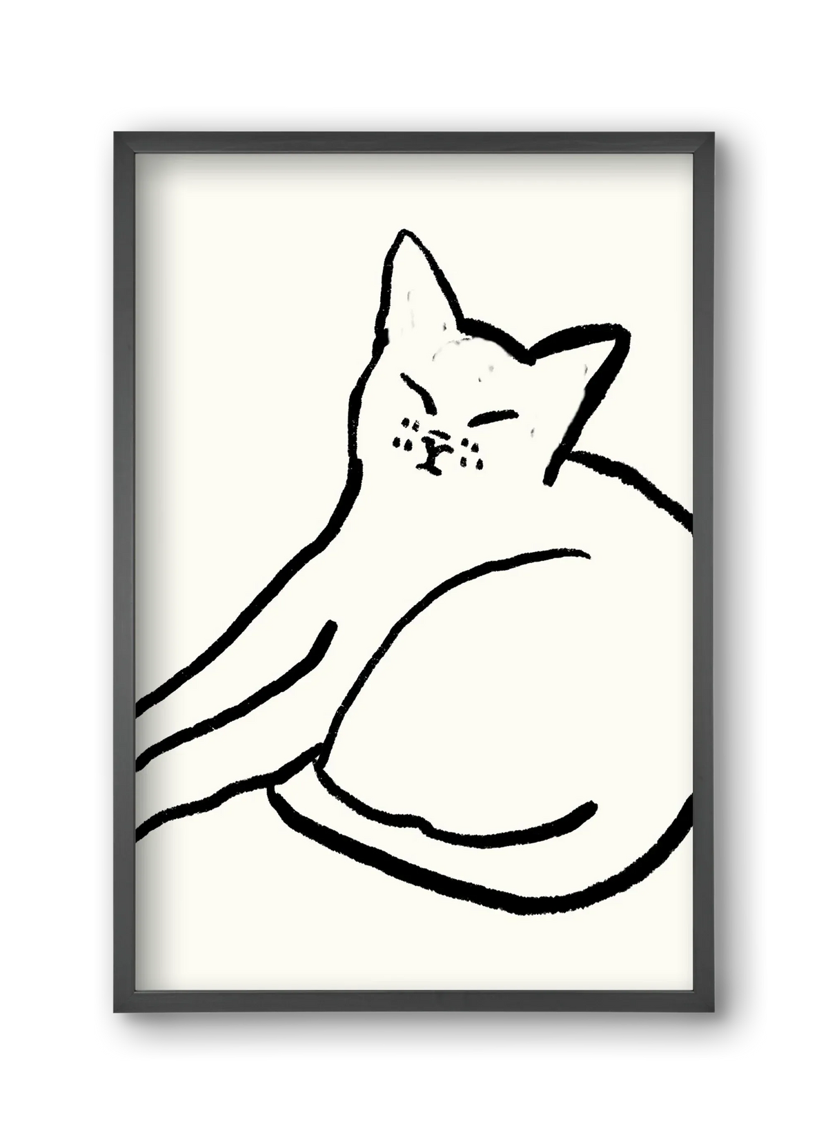 Good Morning Monochrome Cat - artbridge