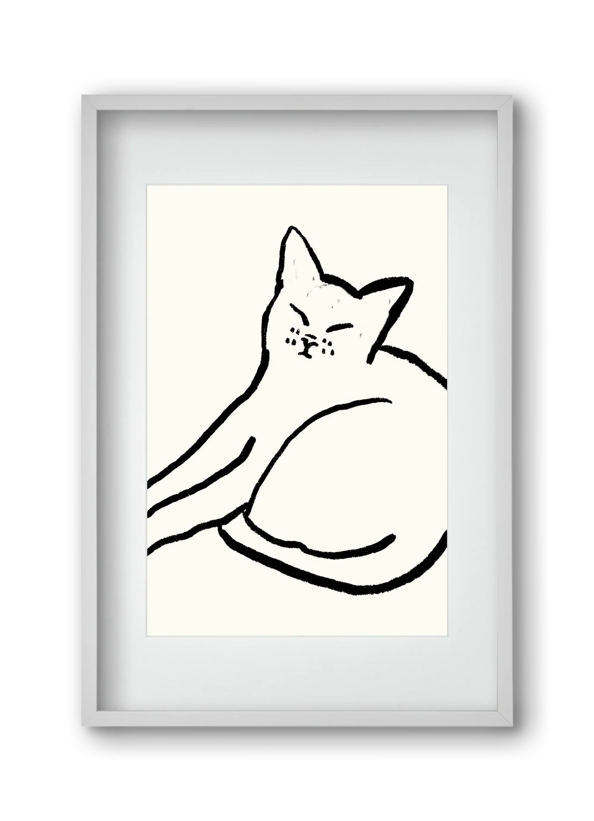 Good Morning Monochrome Cat - artbridge