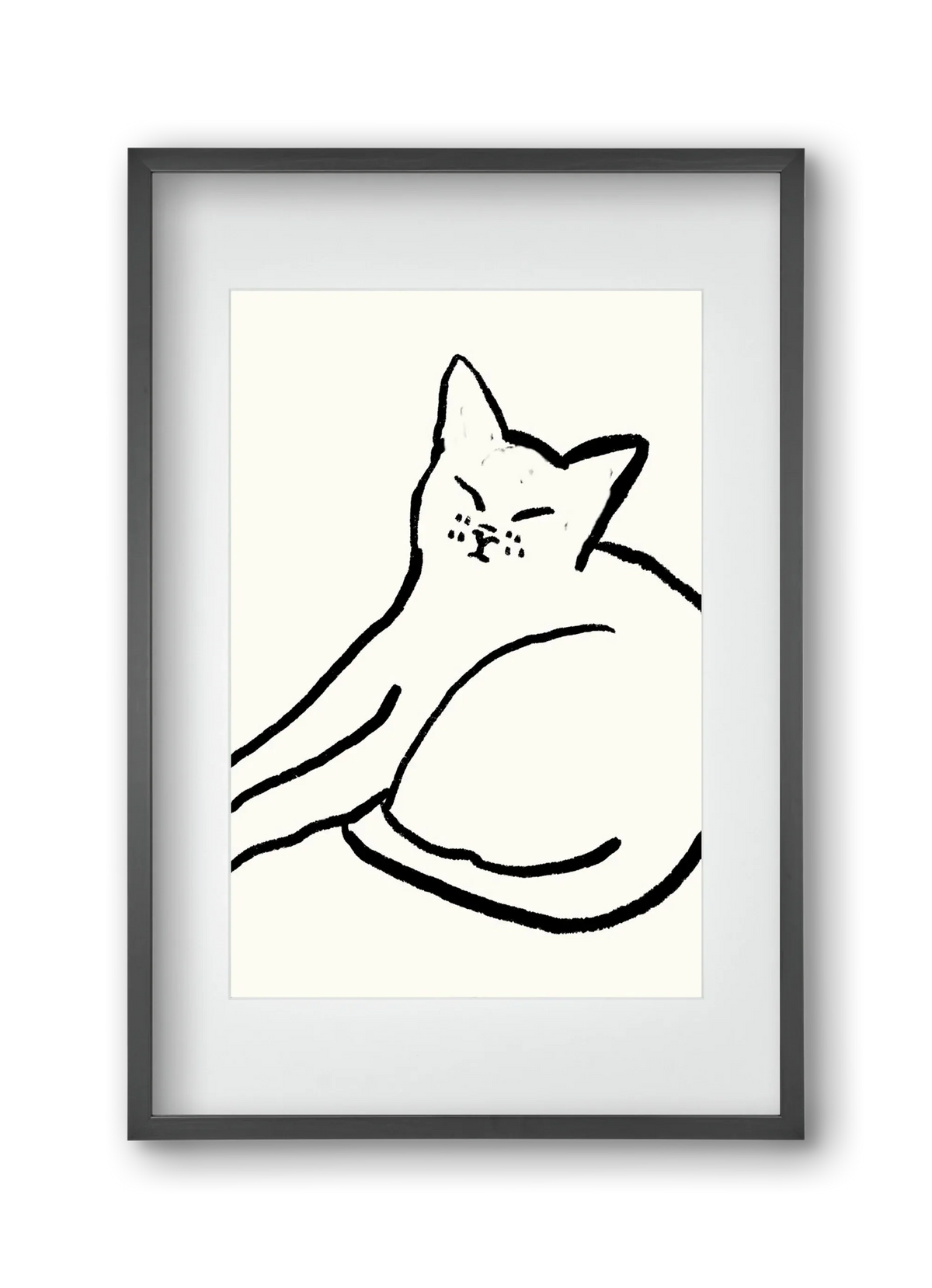 Good Morning Monochrome Cat - artbridge
