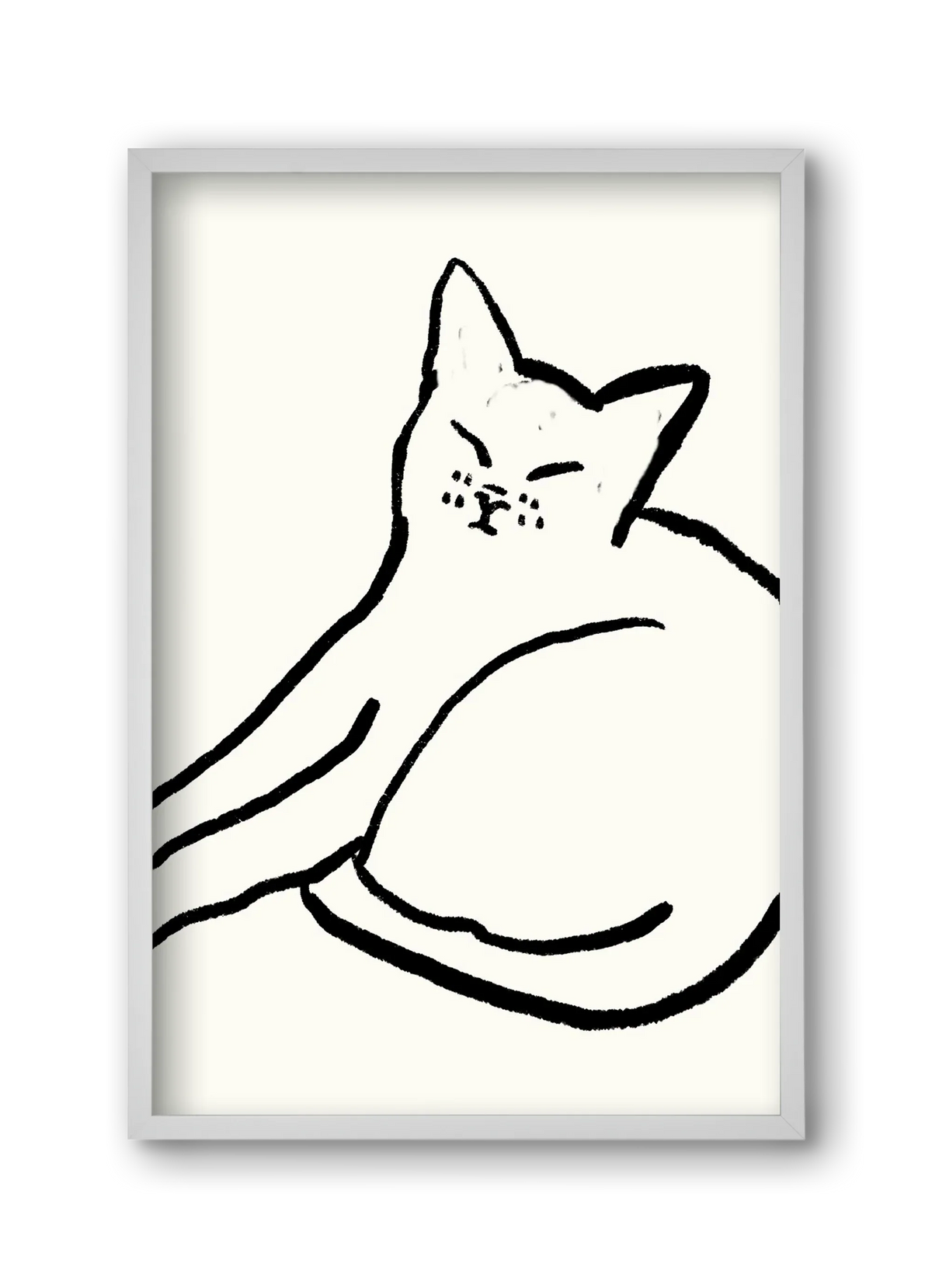 Good Morning Monochrome Cat - artbridge
