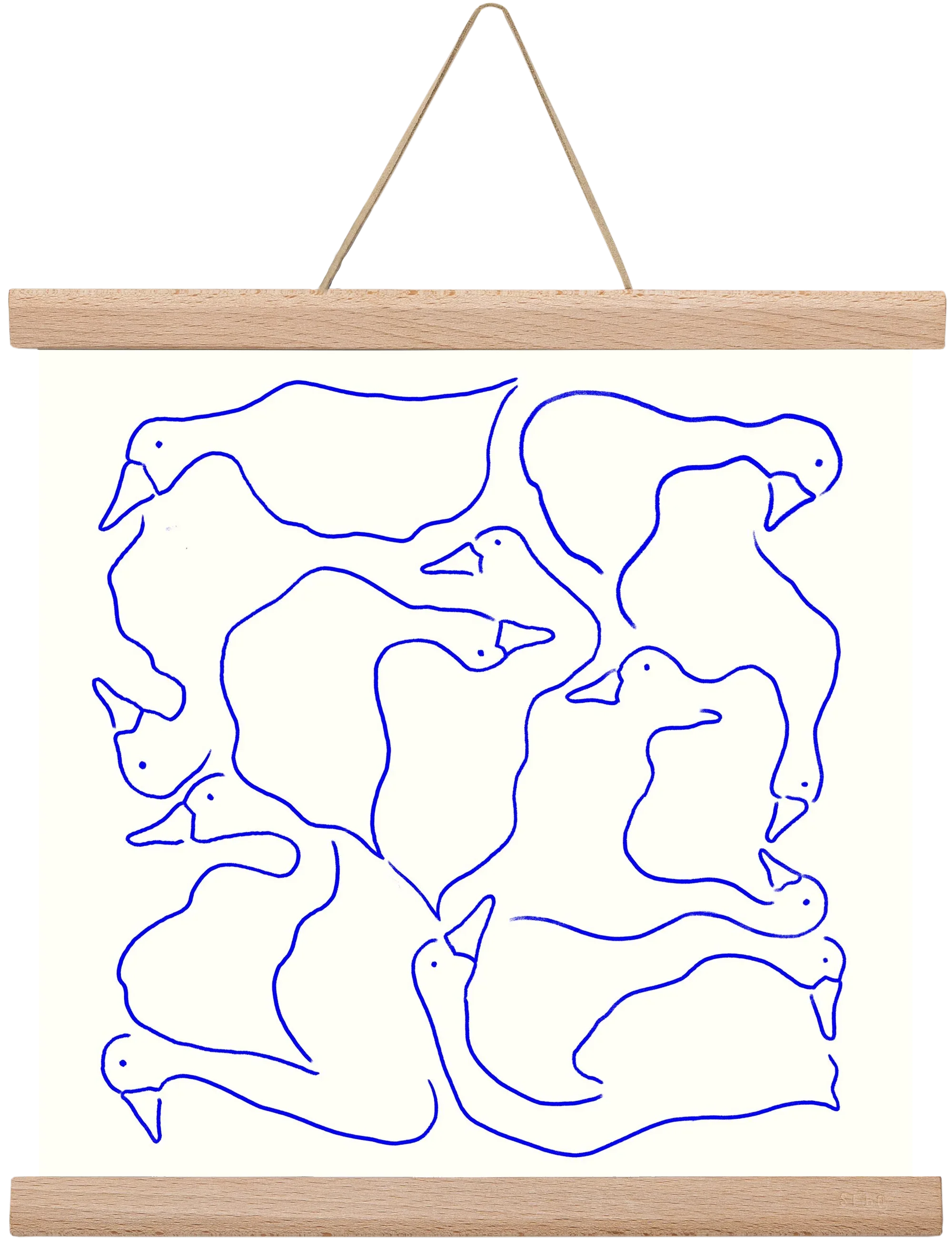 Duck Duck Goose in Blue - artbridge