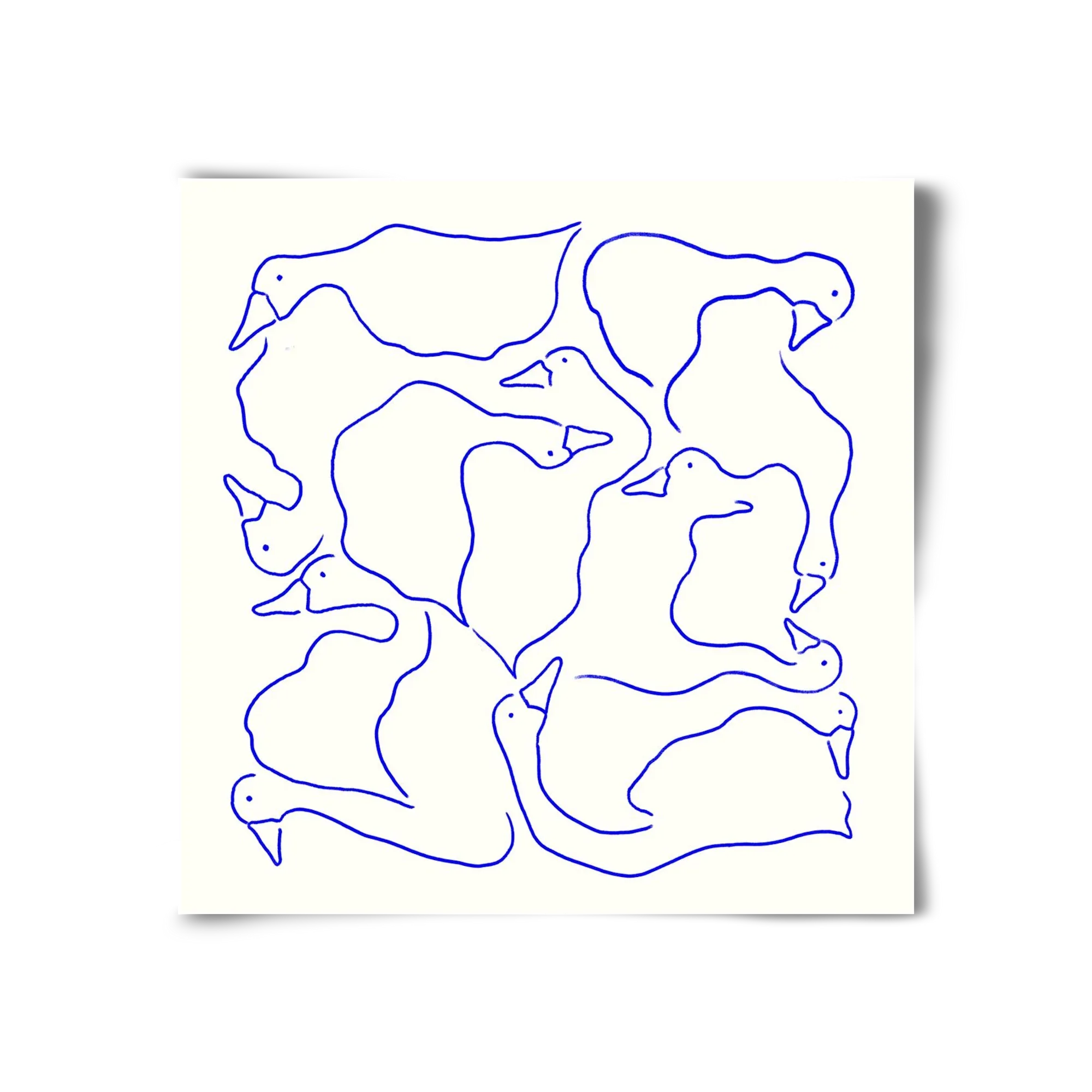 Duck Duck Goose in Blue - artbridge