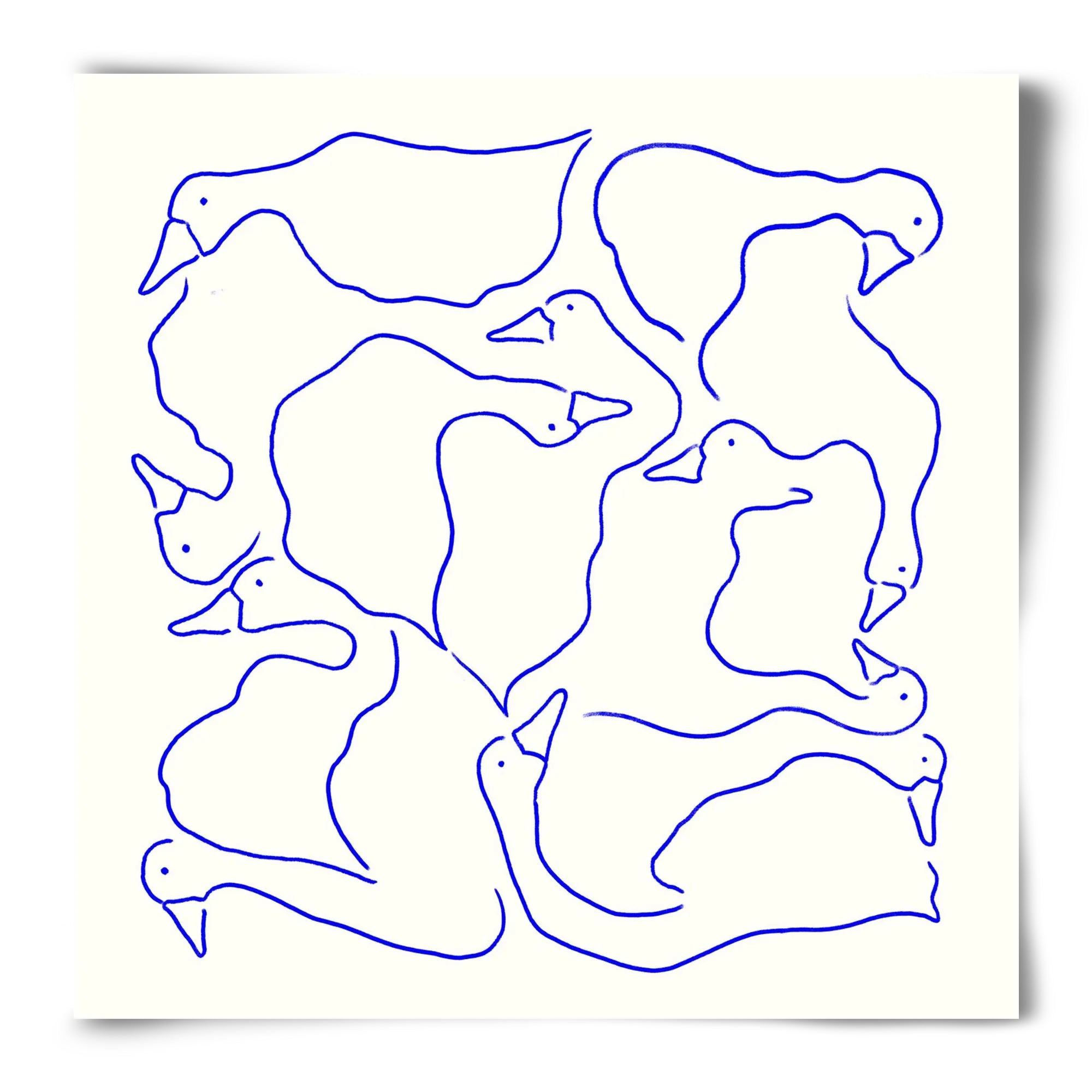 Duck Duck Goose in Blue - artbridge