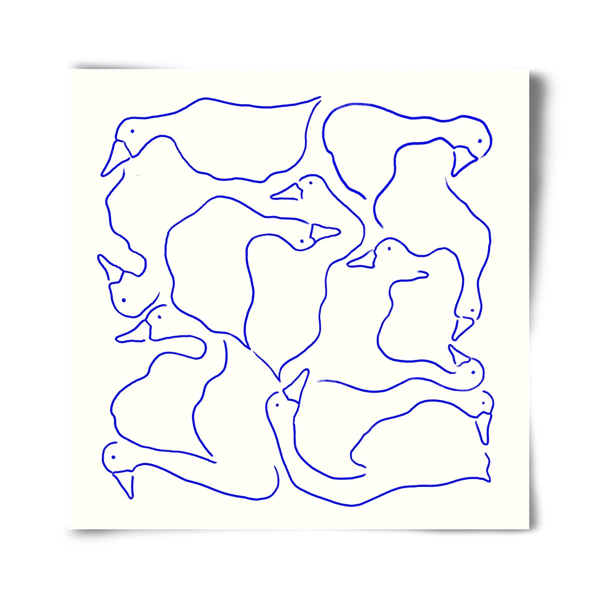 Duck Duck Goose in Blue - artbridge