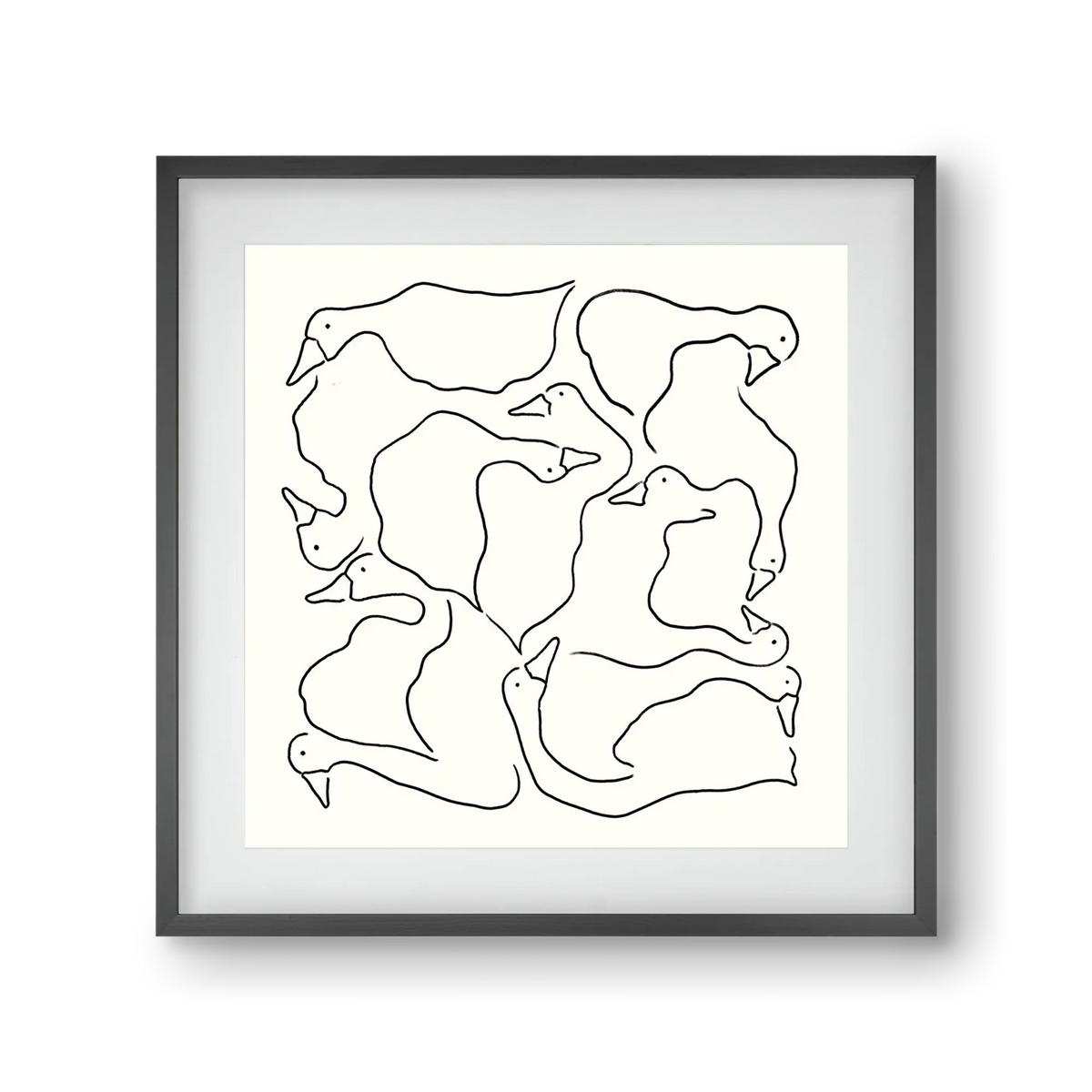 Duck Duck Goose in black and white - artbridge