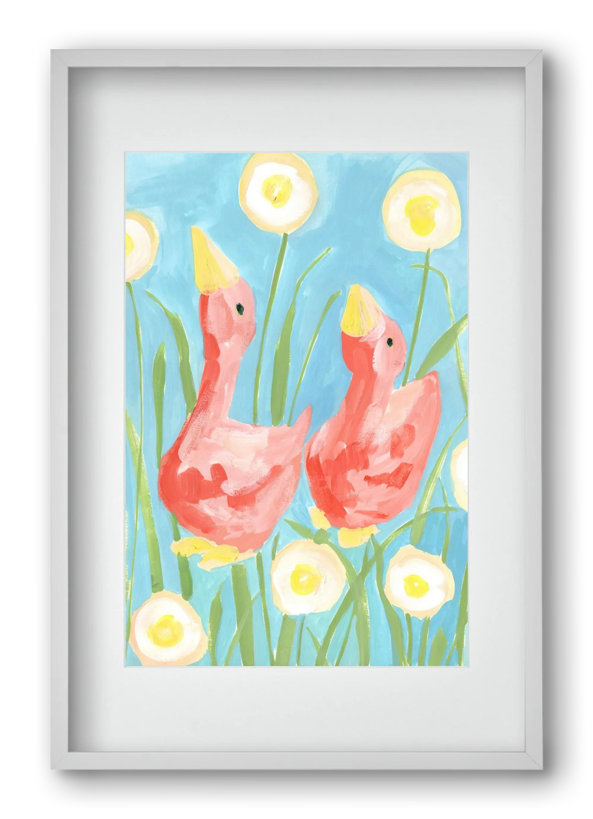 Coral Geese In The Garde - artbridge