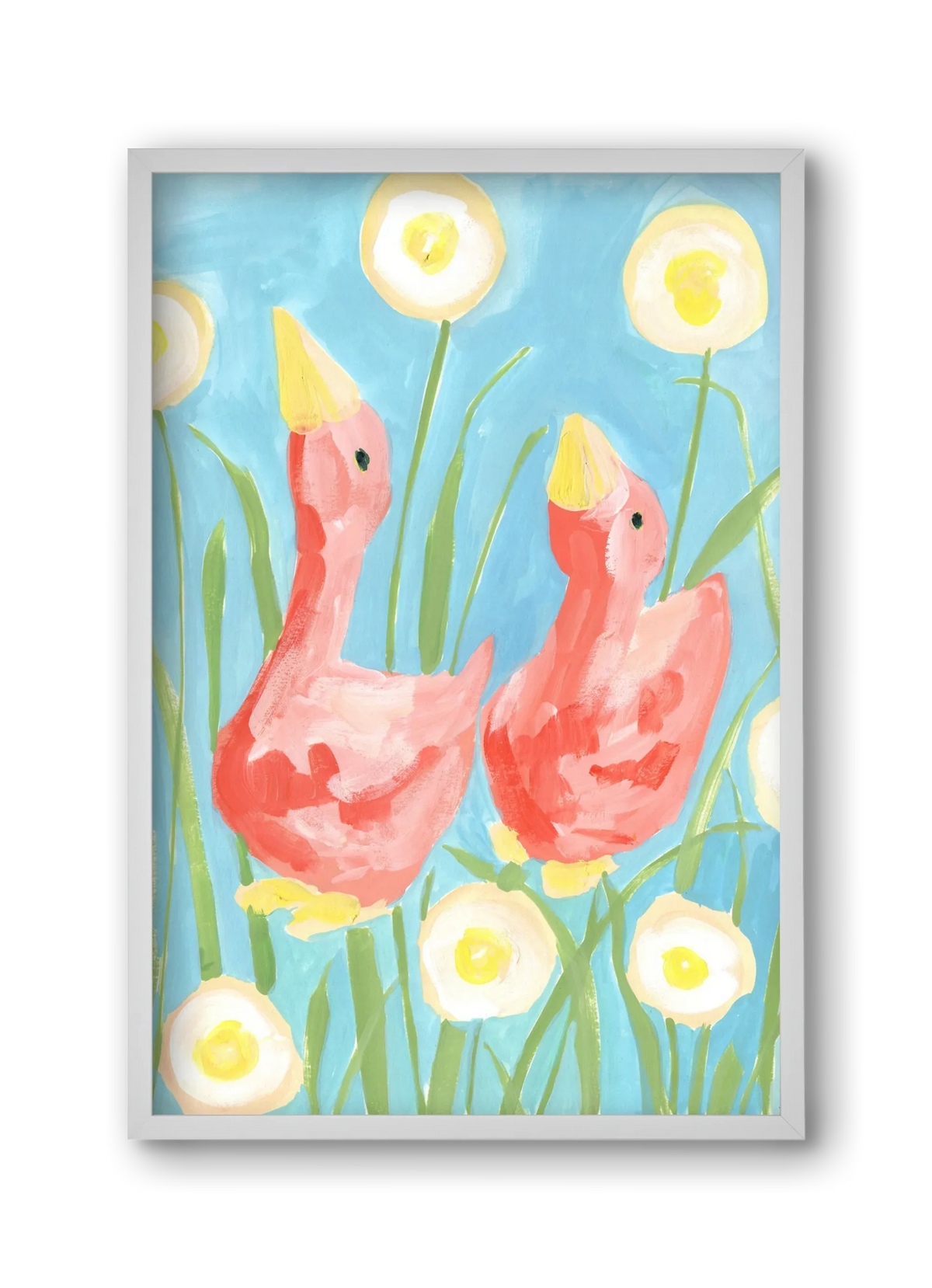 Coral Geese In The Garde - artbridge