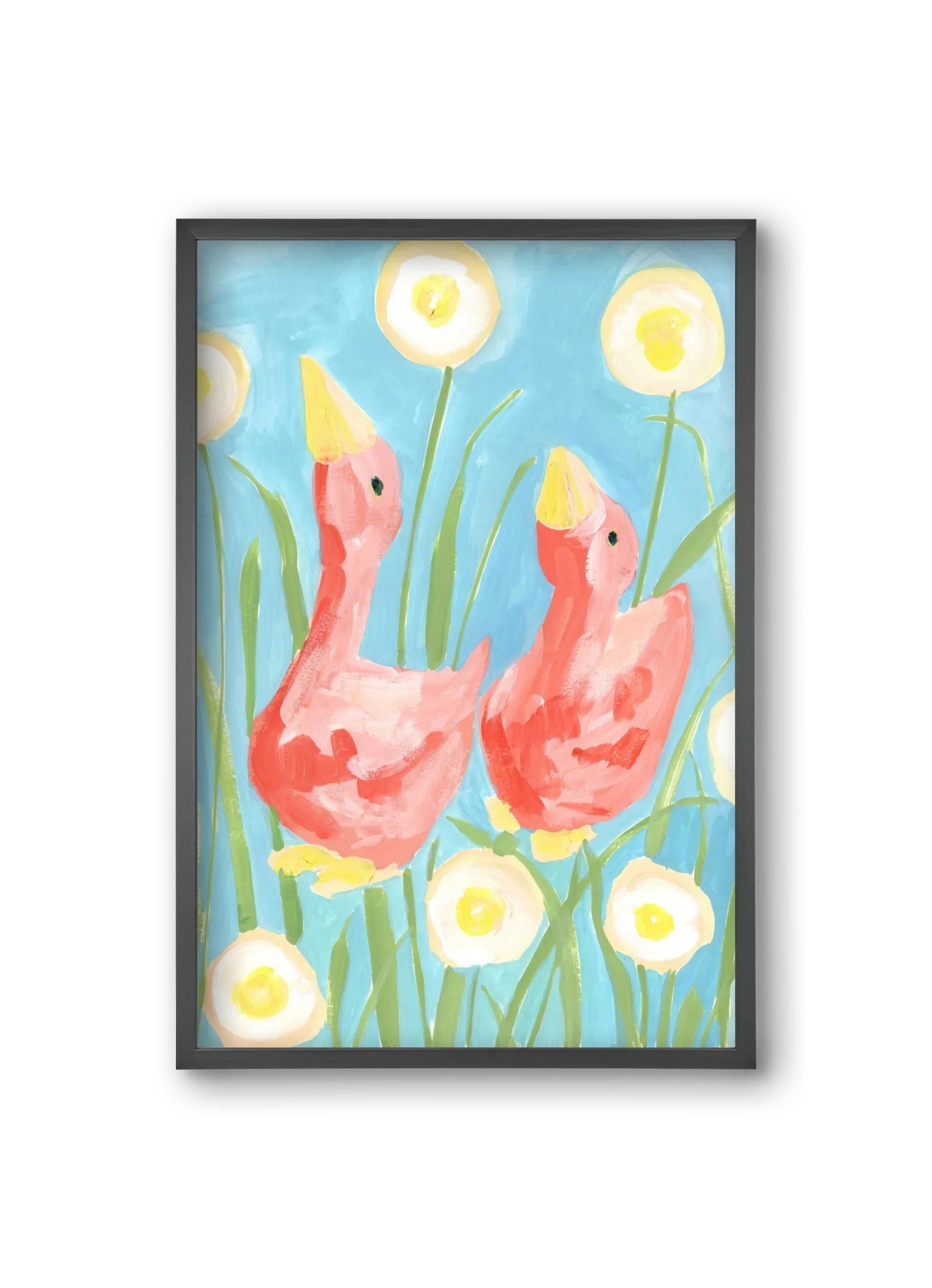 Coral Geese In The Garde - artbridge