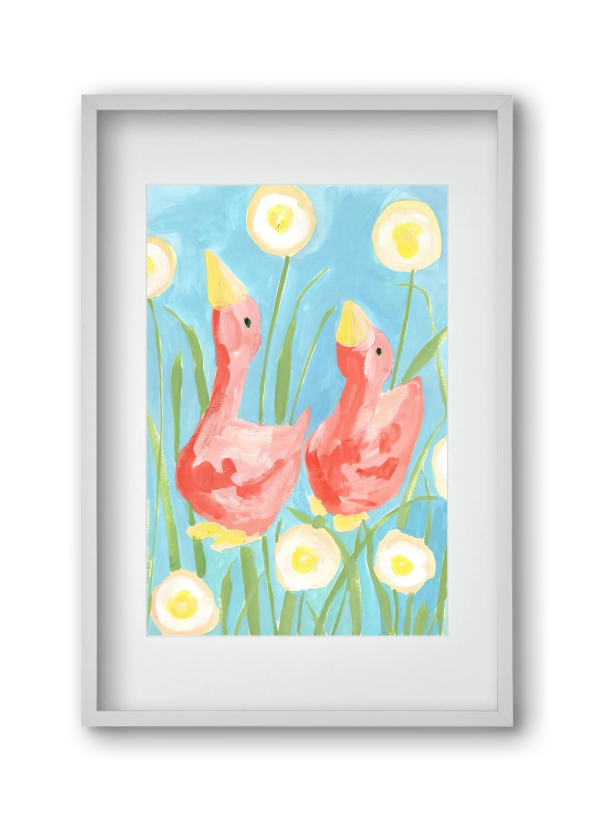 Coral Geese In The Garde - artbridge