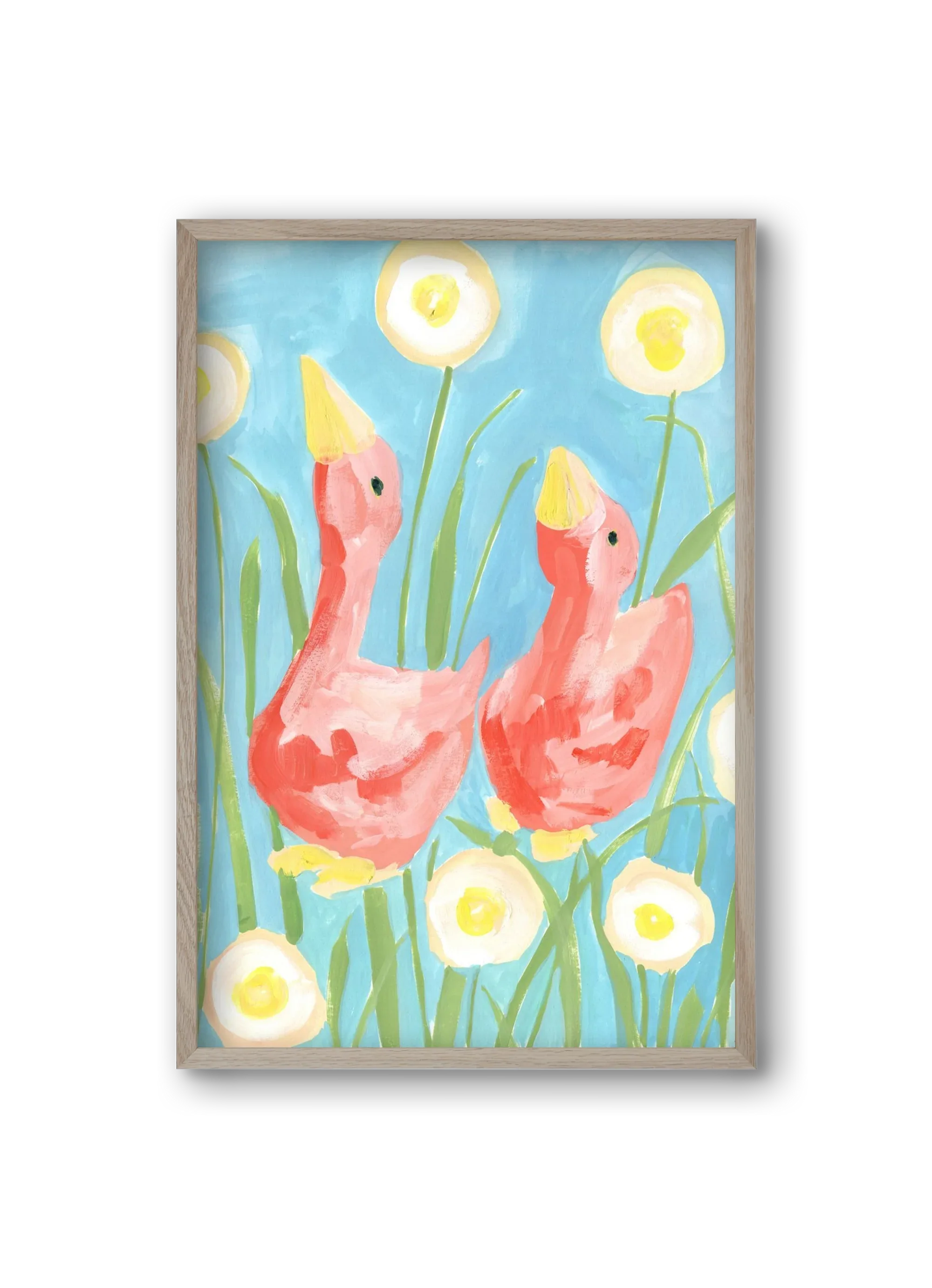 Coral Geese In The Garde - artbridge