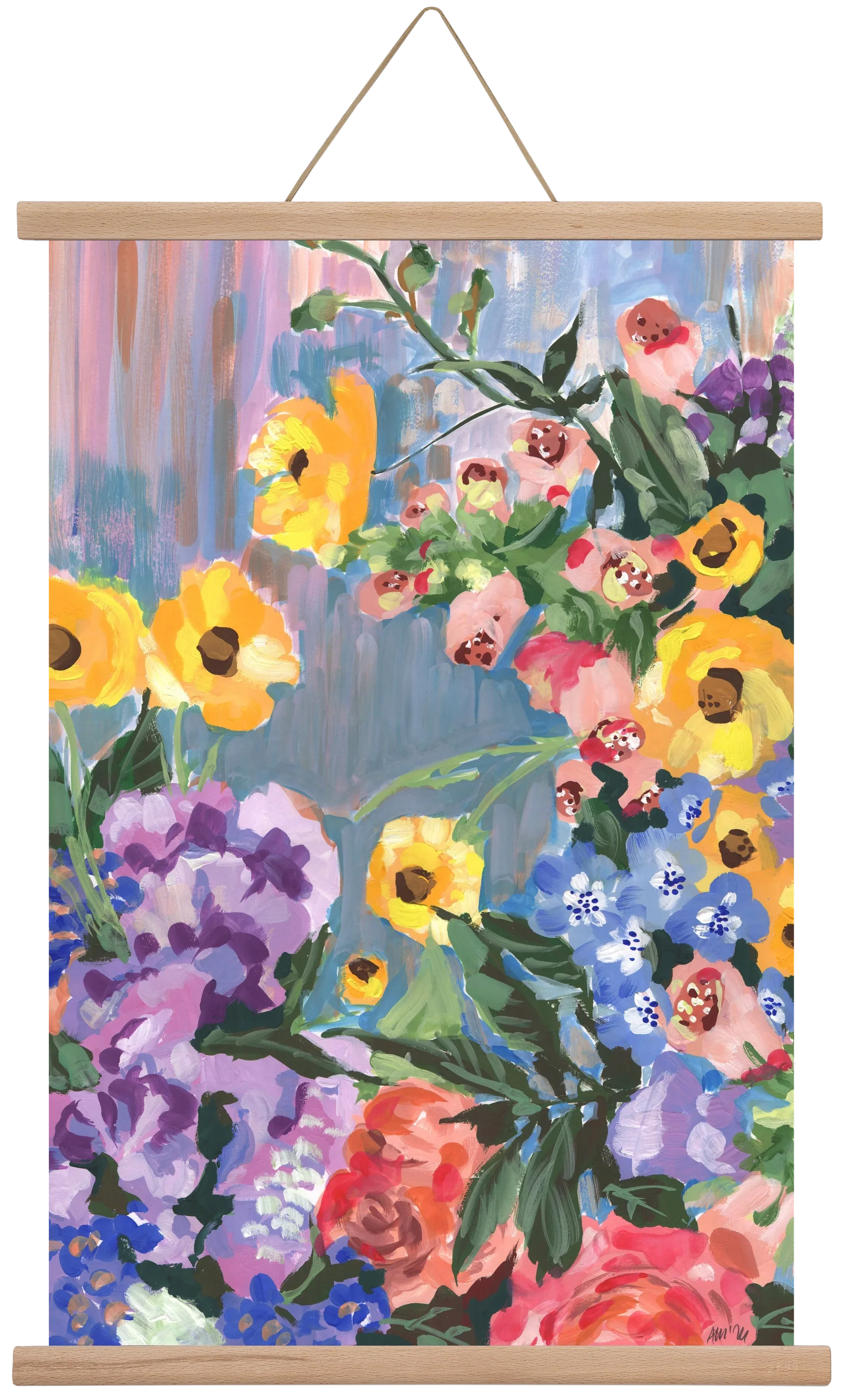 Retro Floral Bouqet - artbridge