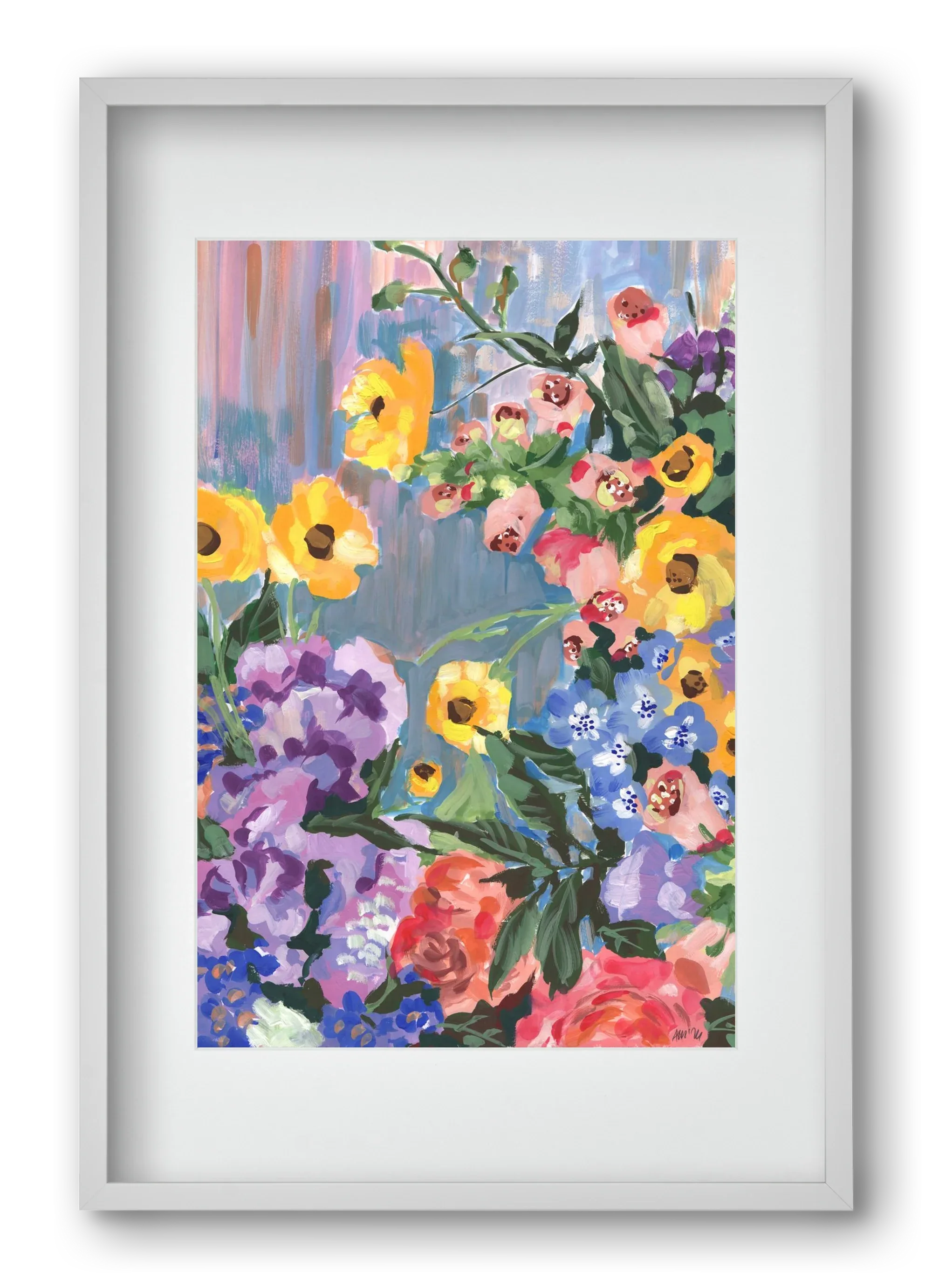 Retro Floral Bouqet - artbridge