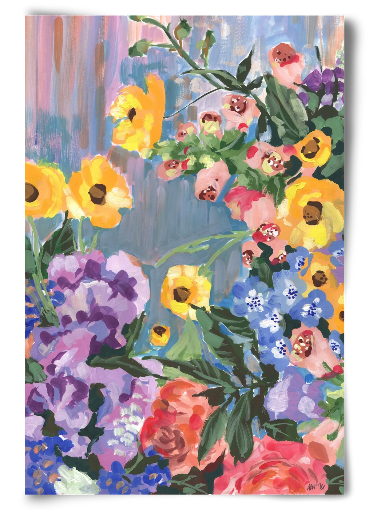 Retro Floral Bouqet - artbridge