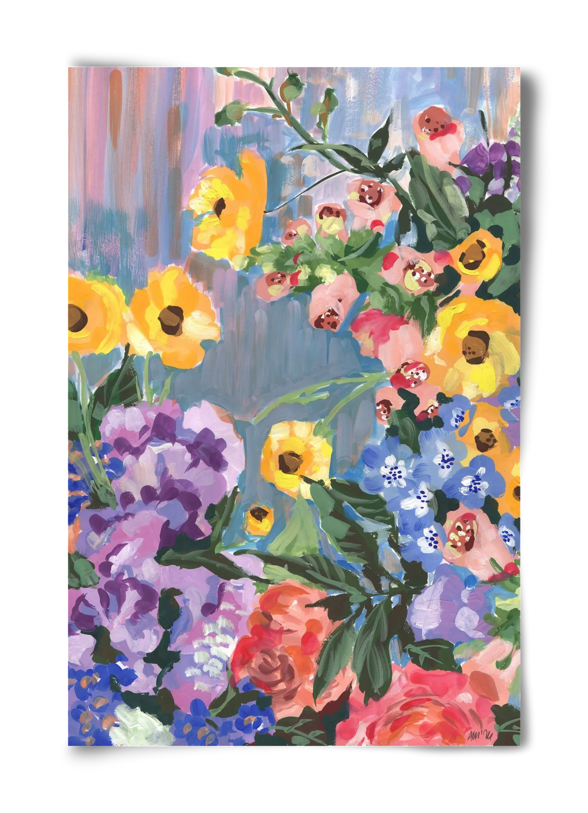Retro Floral Bouqet - artbridge