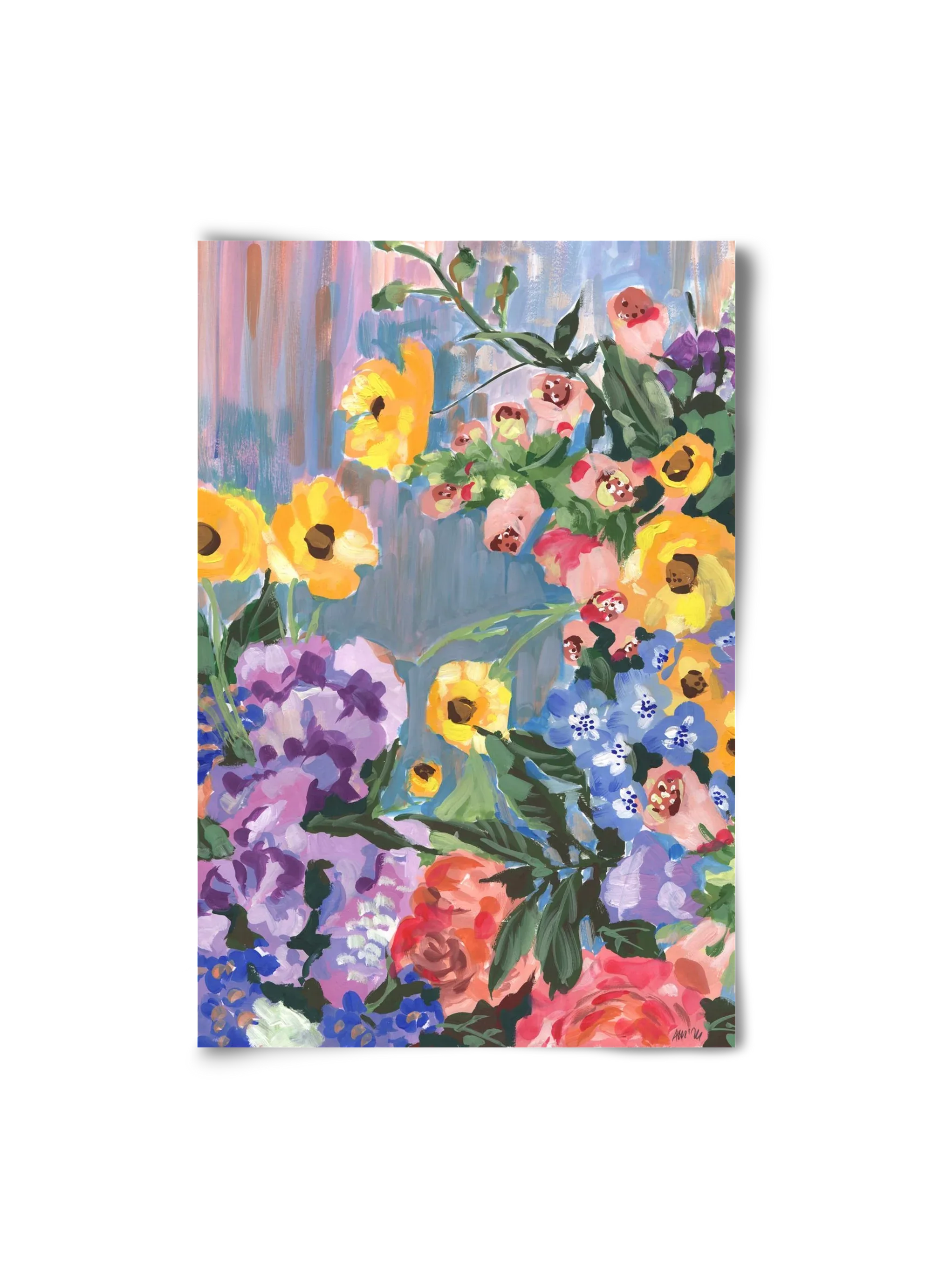 Retro Floral Bouqet - artbridge